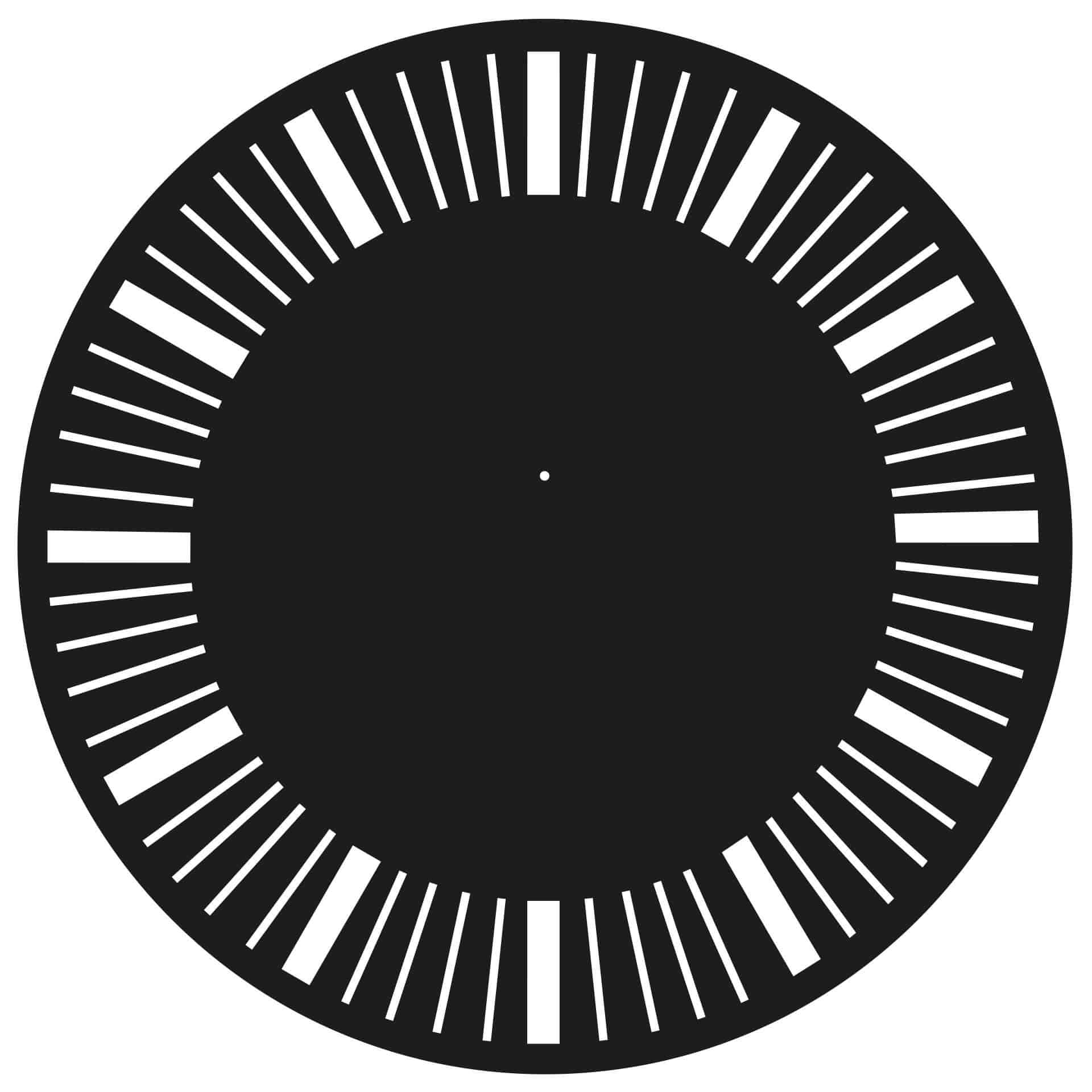 Wandtattoo Retro Striche 2 Wanduhr