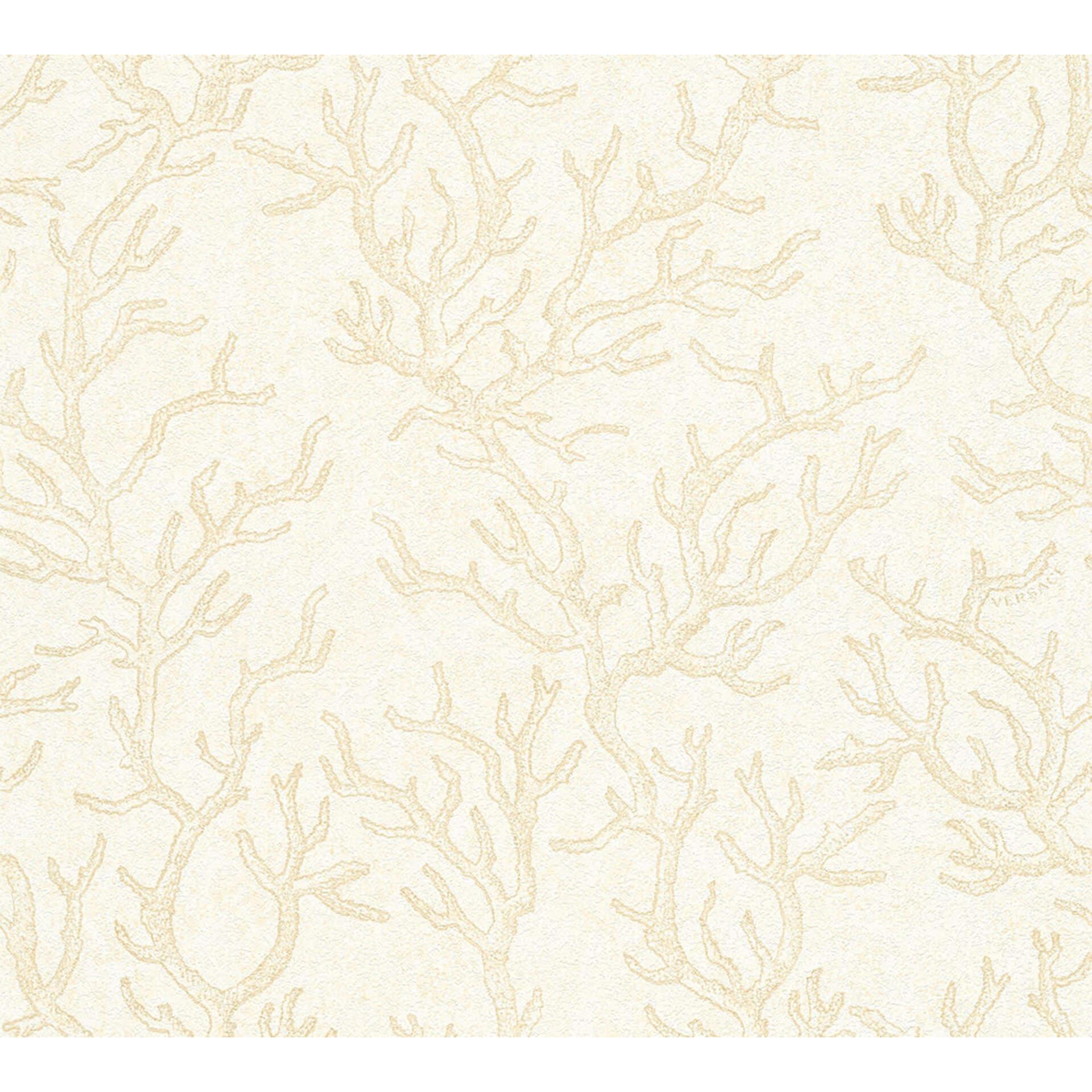 Versace Fleecetapet Les Etoiles de la Mer tapet maritim beige, guld, creme