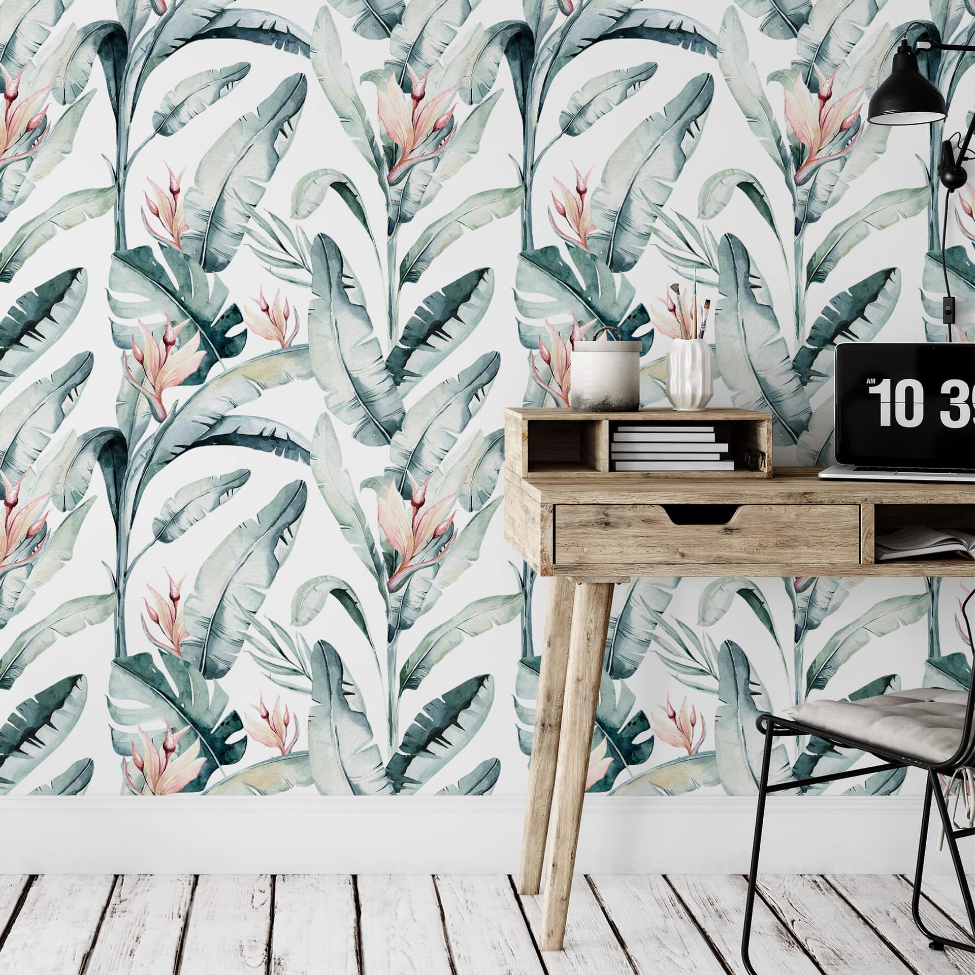 Patroonbehang Kvilis - Tropical Leaves