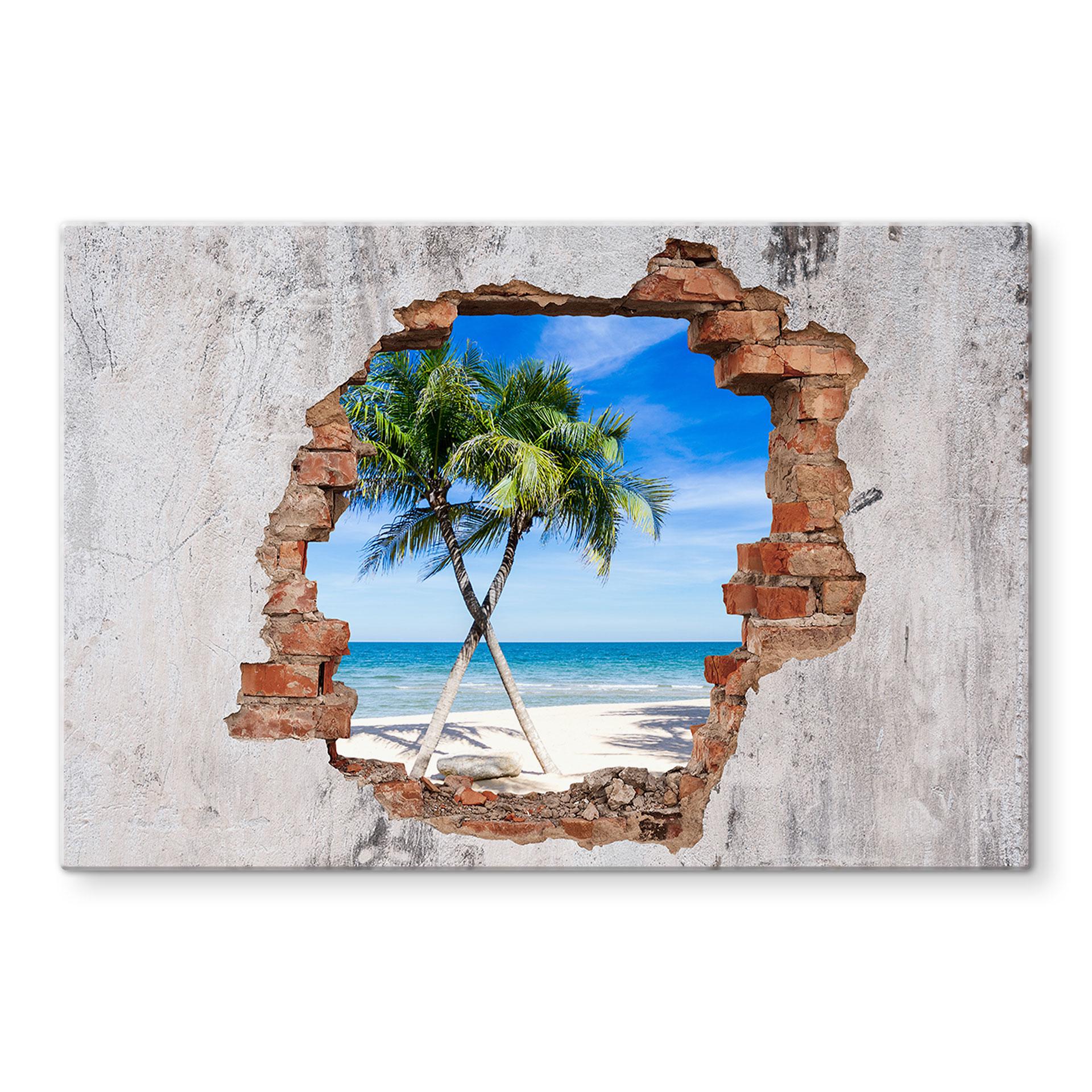 Spritzschutz 3D Optik - Atlantic Ocean
