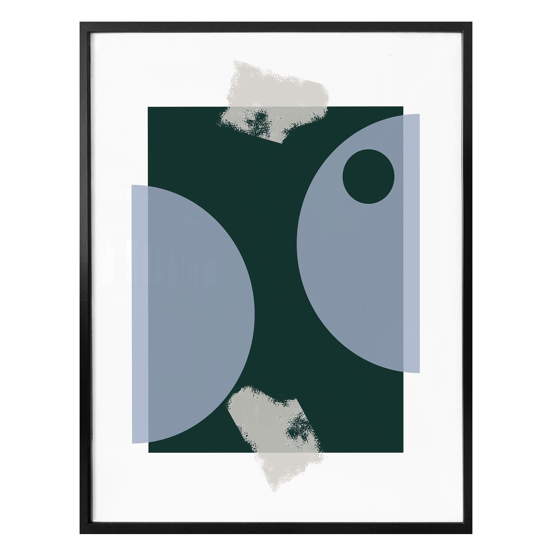 Nordic Creators poster - Blå och grön