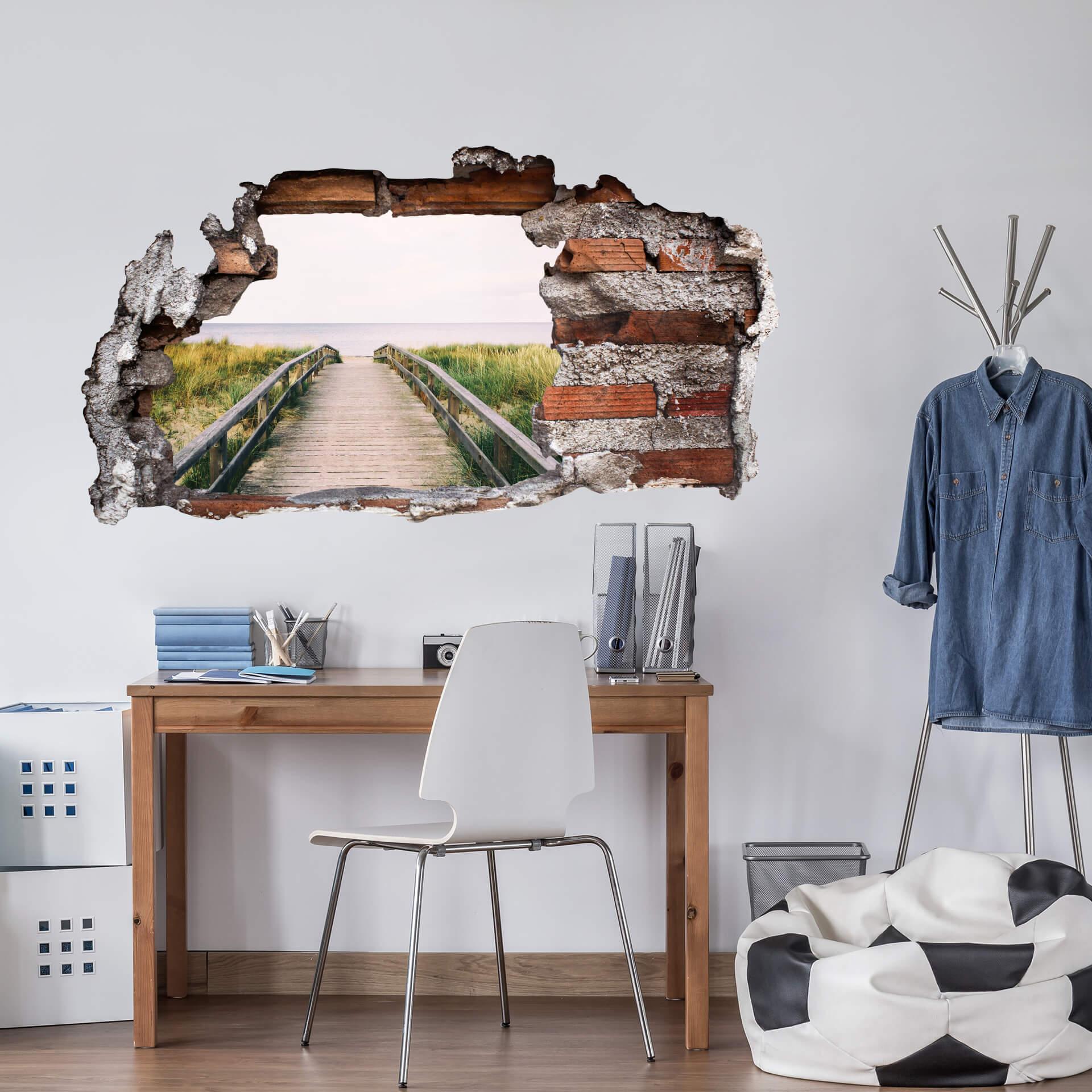 3D Wallsticker - udsigt over Østersøen