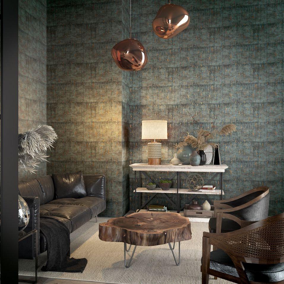 antraciet structuurbehang vliesbehang Natural Opulence