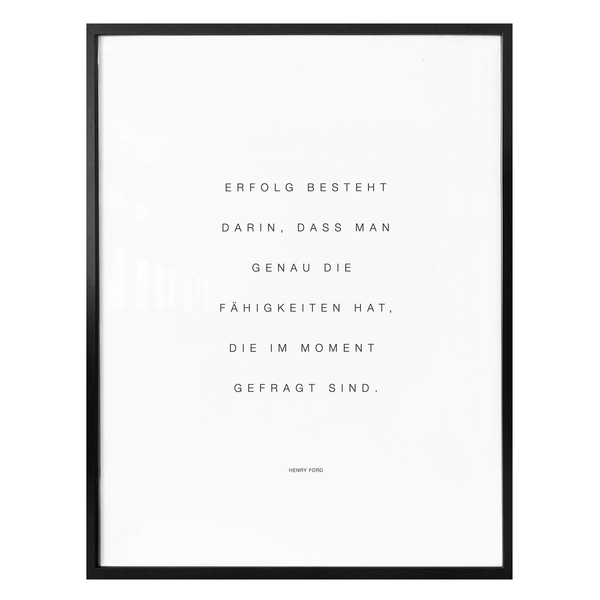 Poster - Erfolg besteht darin…
