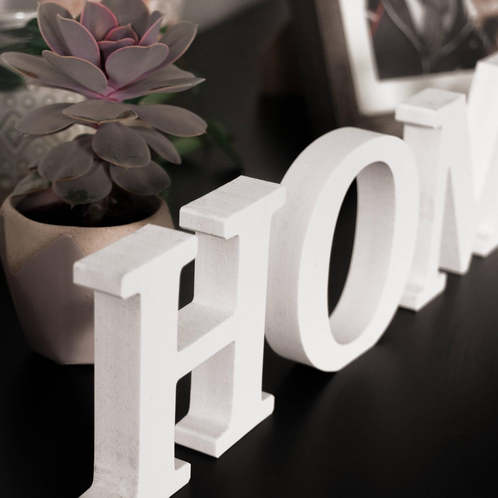 Decoratieletters 3D Letters 'HOME' 2