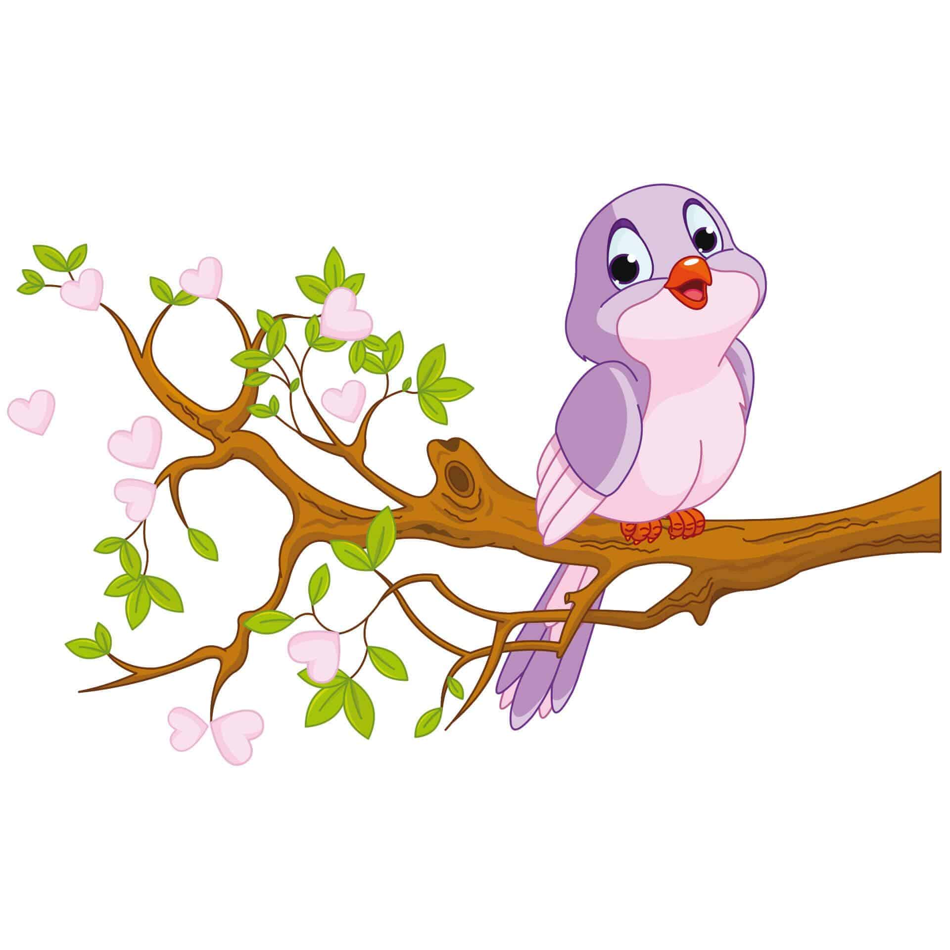 Wandtattoo + Name - Kleiner Spatz