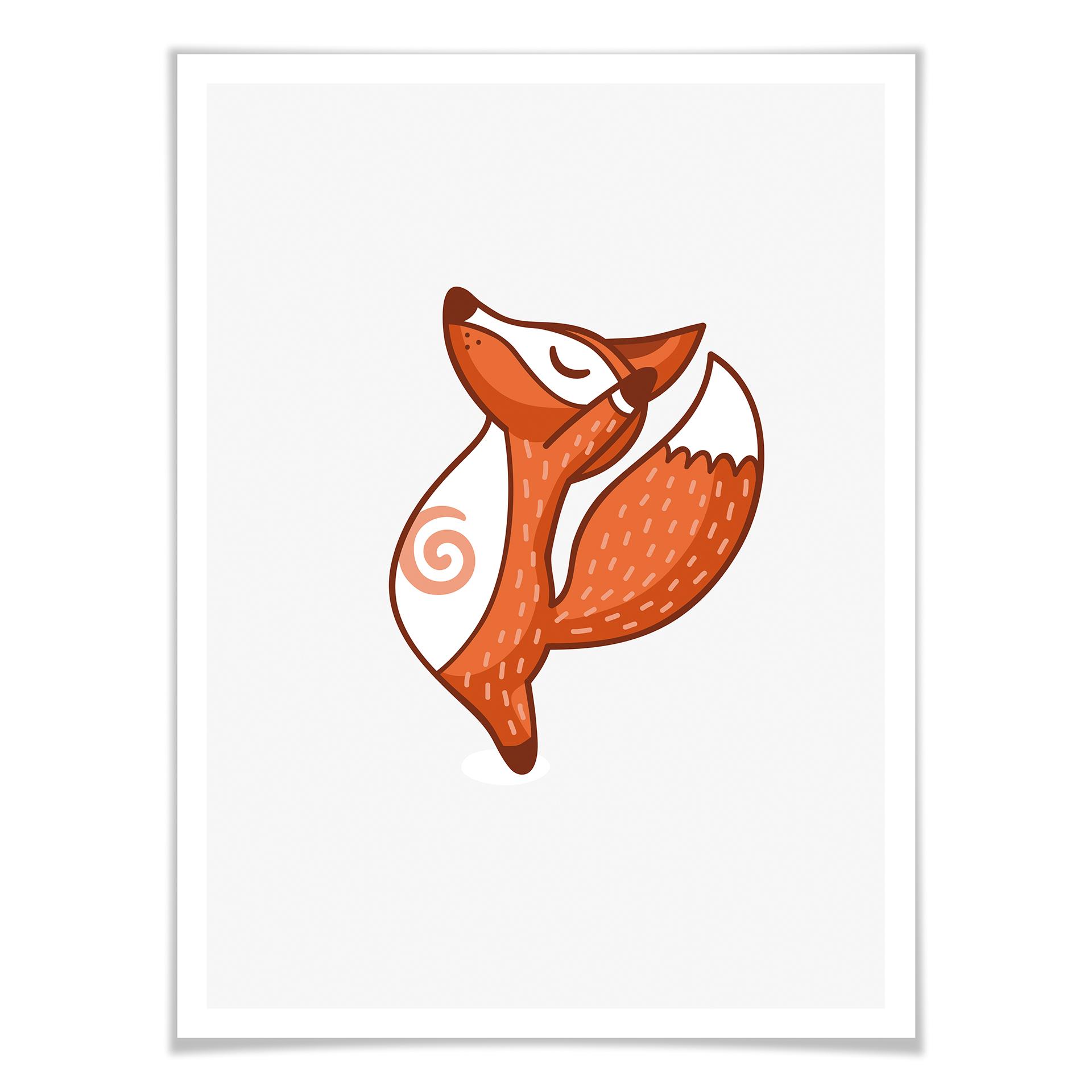 Póster - Yoga fox 05