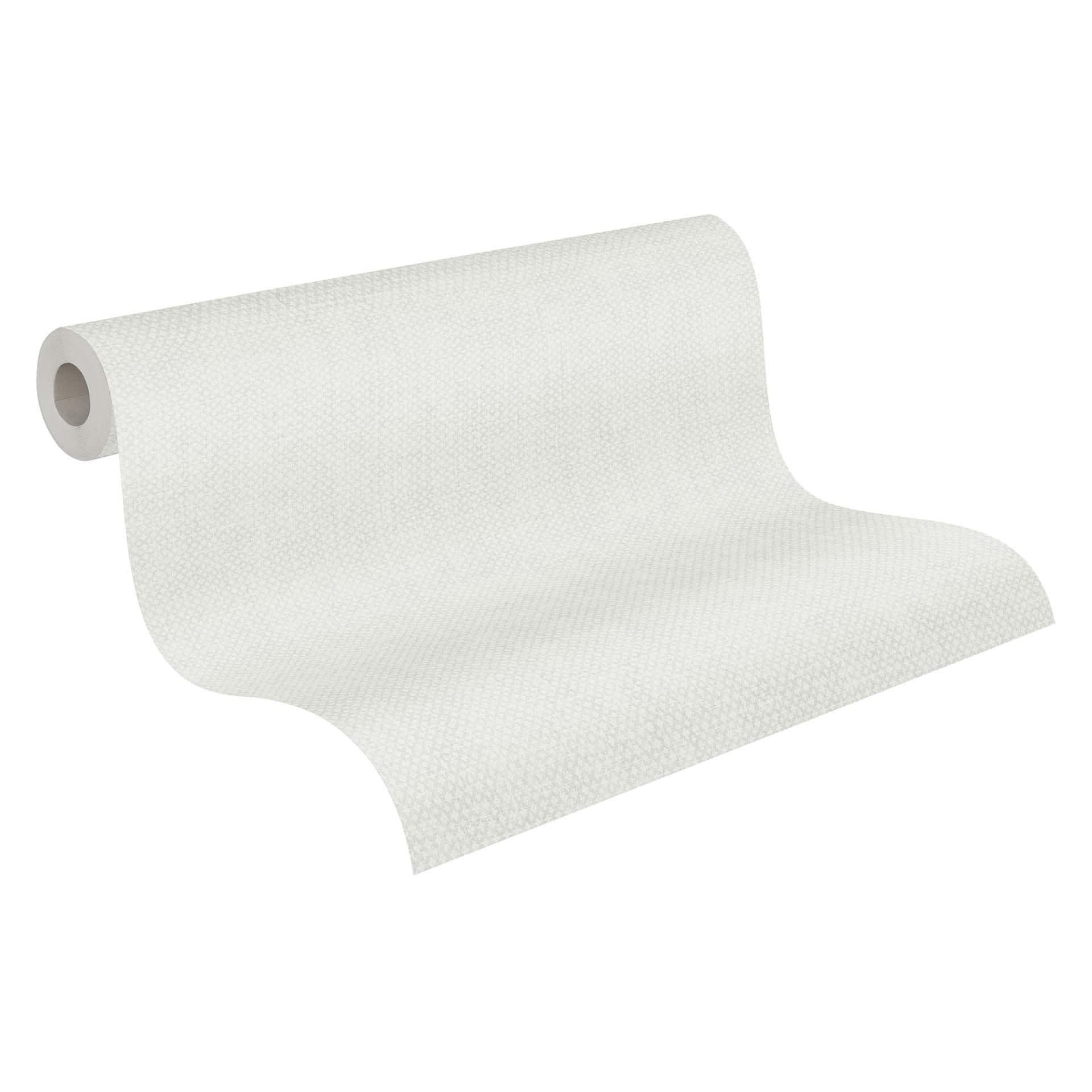 behang klein patroon grijs wit - vliesbehang landelijke stijl A.S. Création - mat licht structuur