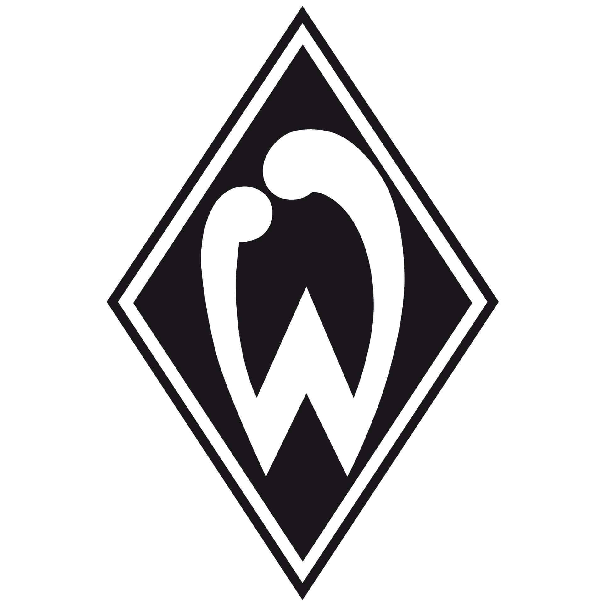 Wandtattoo Werder Bremen Logo einfarbig