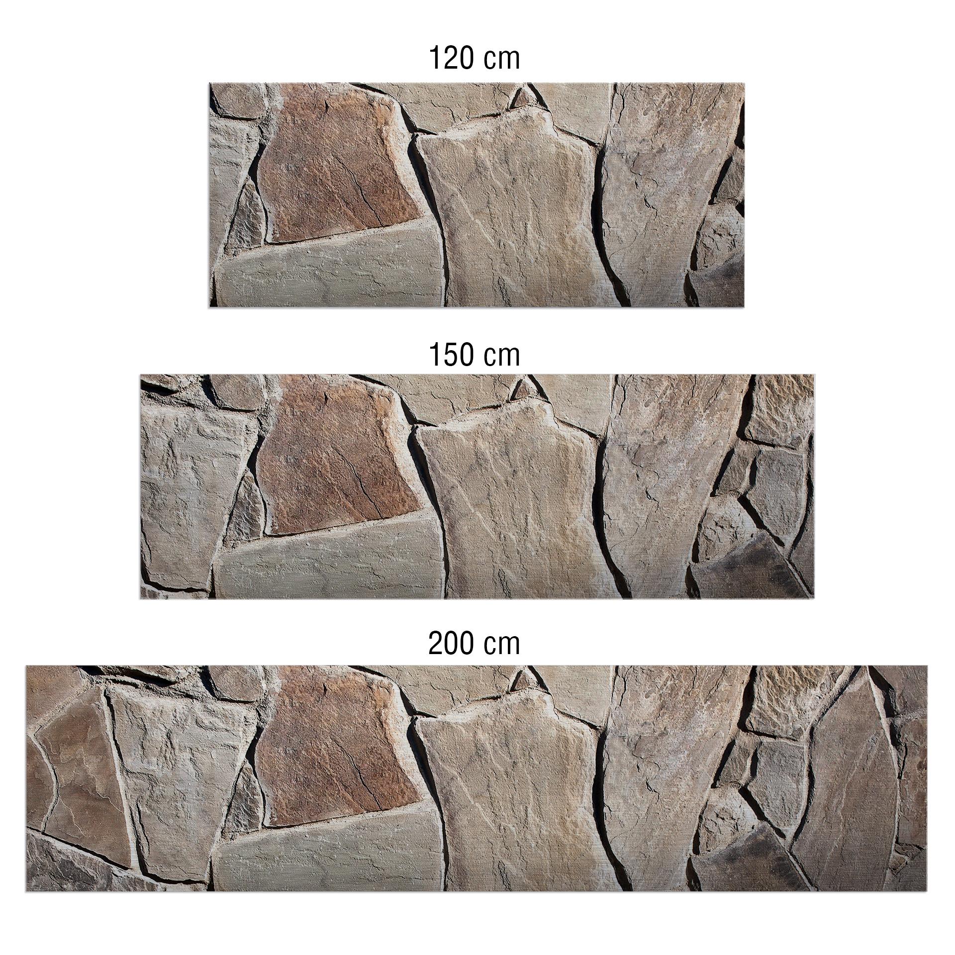Keukenachterwand - Alu-Dibond Zilver - Mediterraanse muur