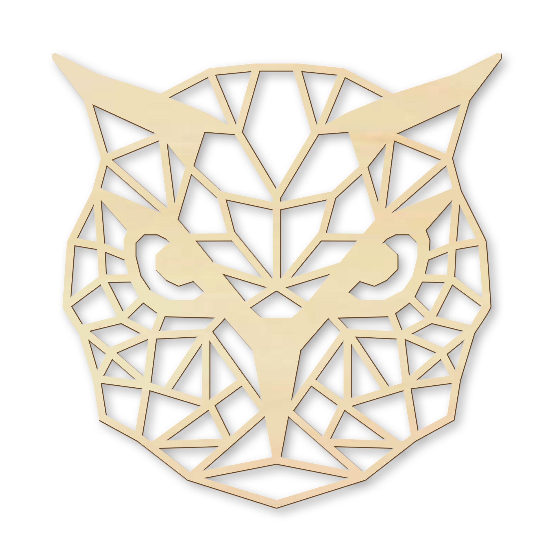 Decoro in legno origami - Gufo