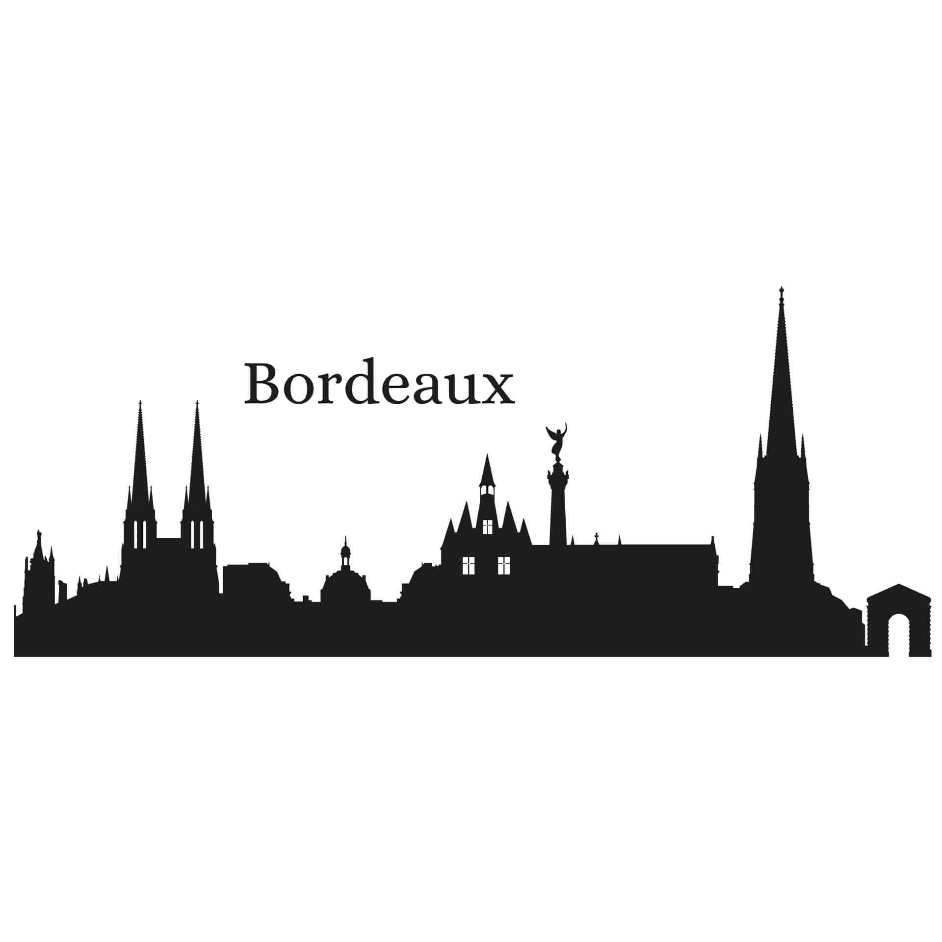 Wandtattoo Skyline Bordeaux