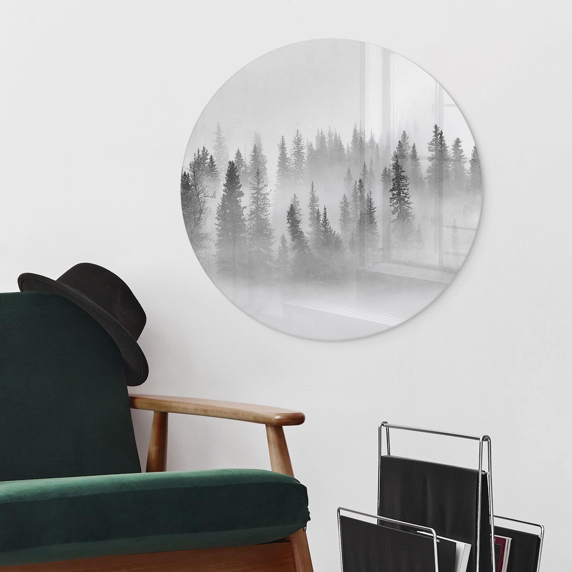 Glasbillede - Xu - Foggy Forest