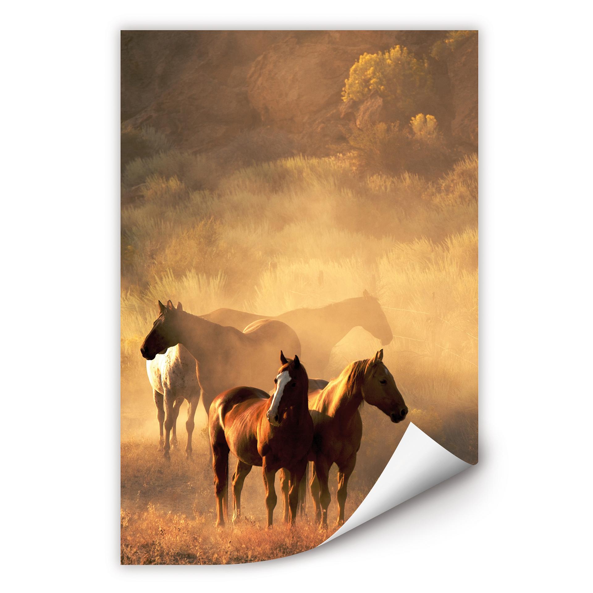 Poster autocollant - W - La Force des Chevaux
