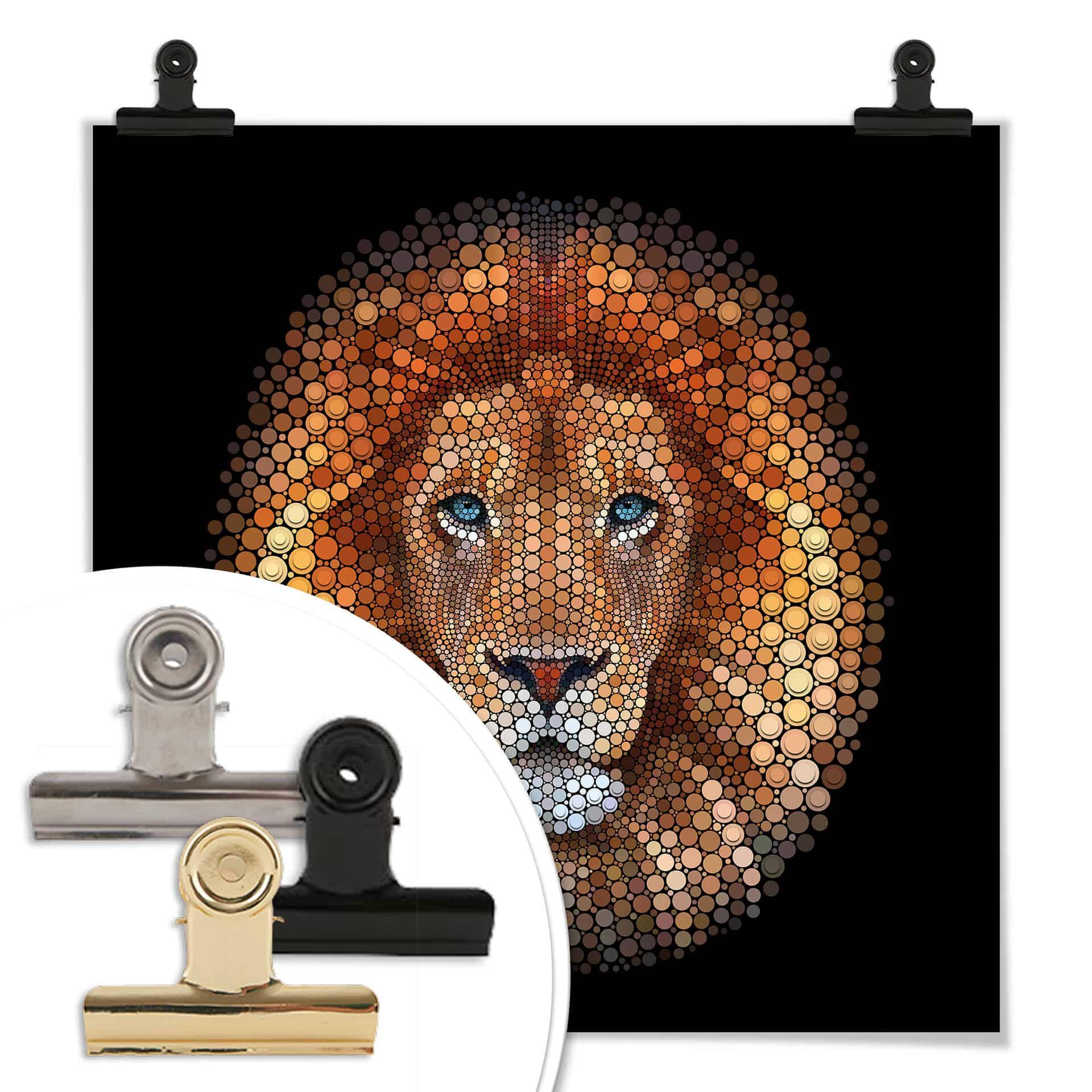 Plakat Ben Heine - Circlism: Lion