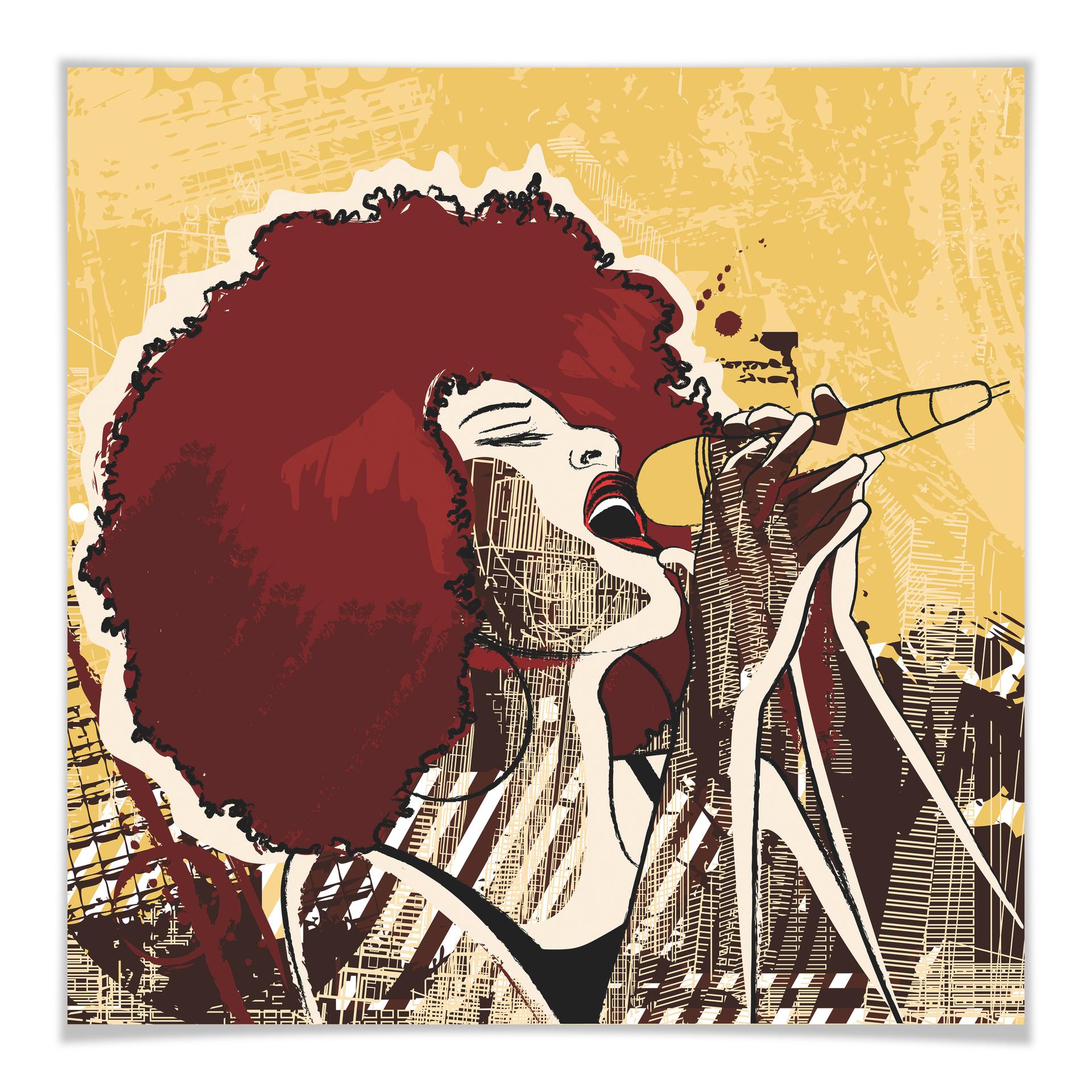 Poster - Black Singer