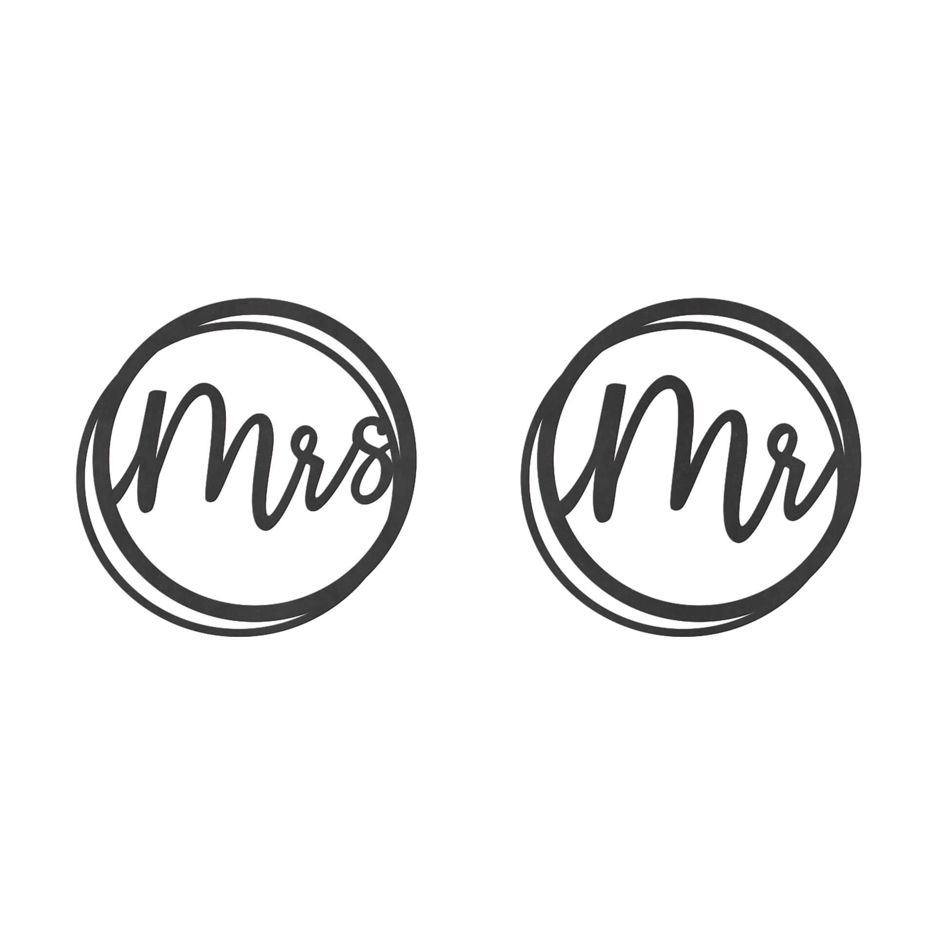 MDF letras boda Sr. y Sra