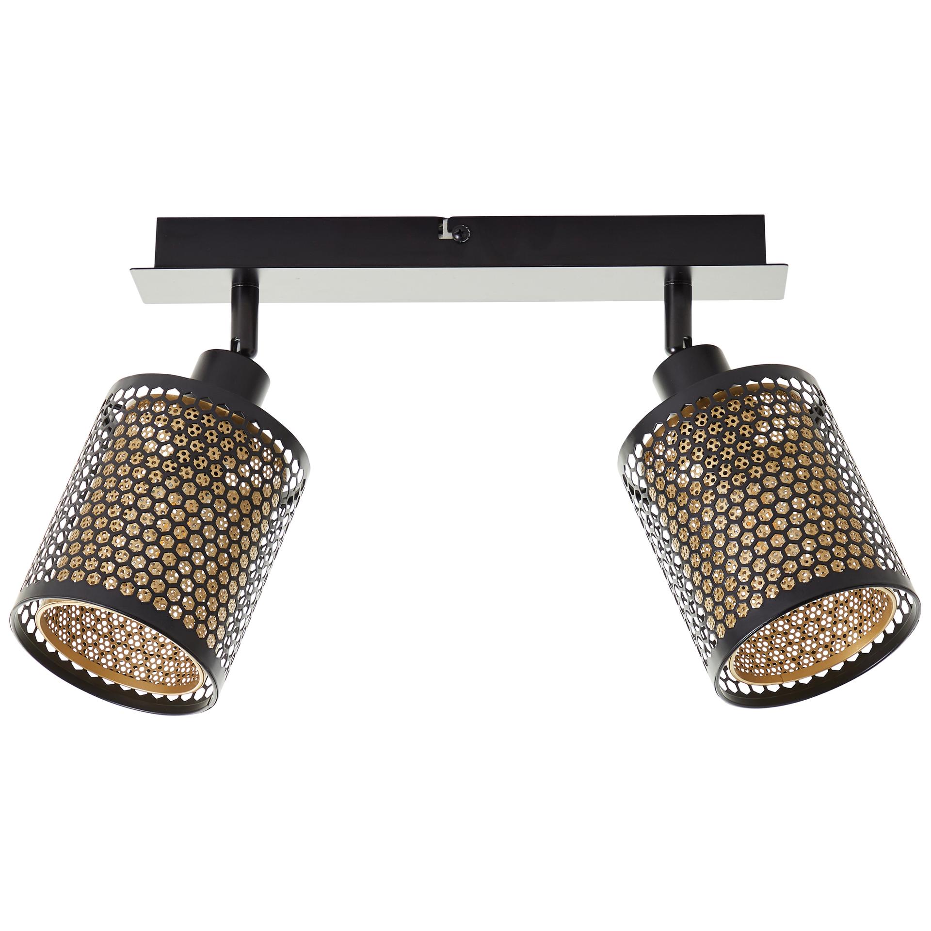 Spotbalken Elias, gold, 20,9 x 30 cm, Metall Lampe