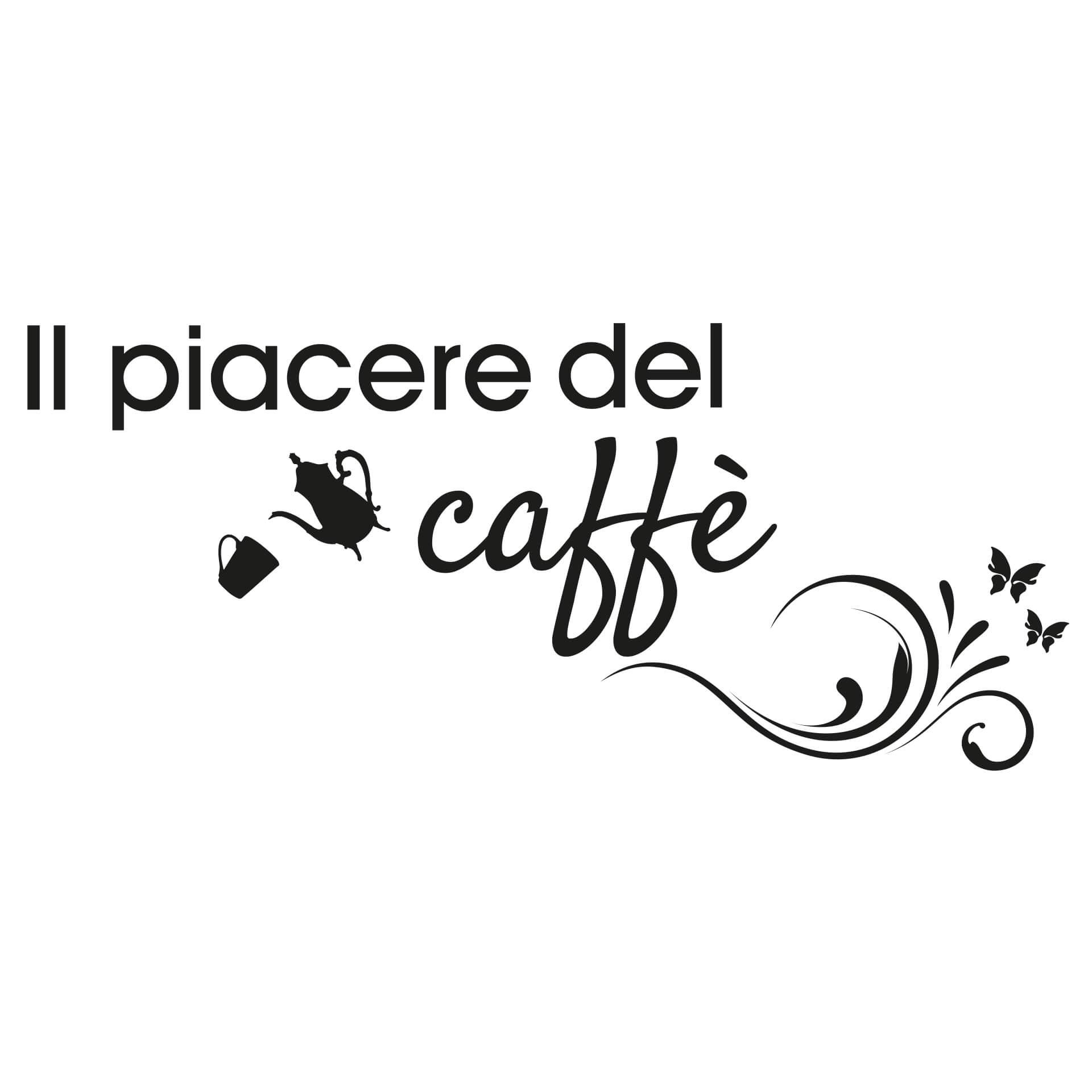 Adesivo murale – Il piacere del caffé