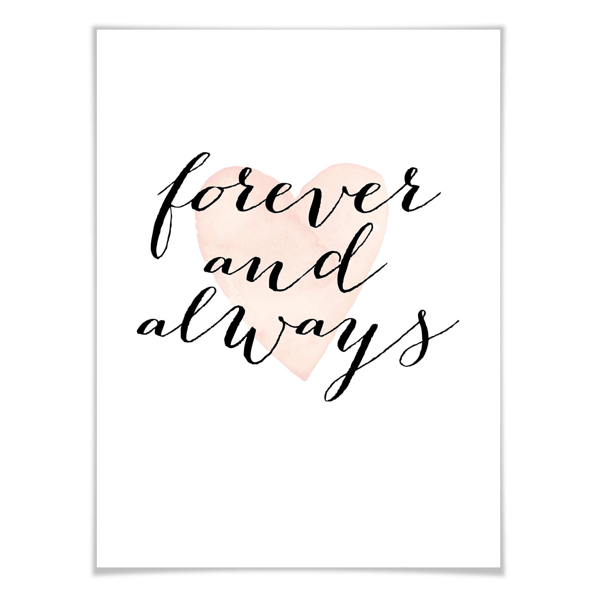 Poster Confetti & Cream - Forever and always
