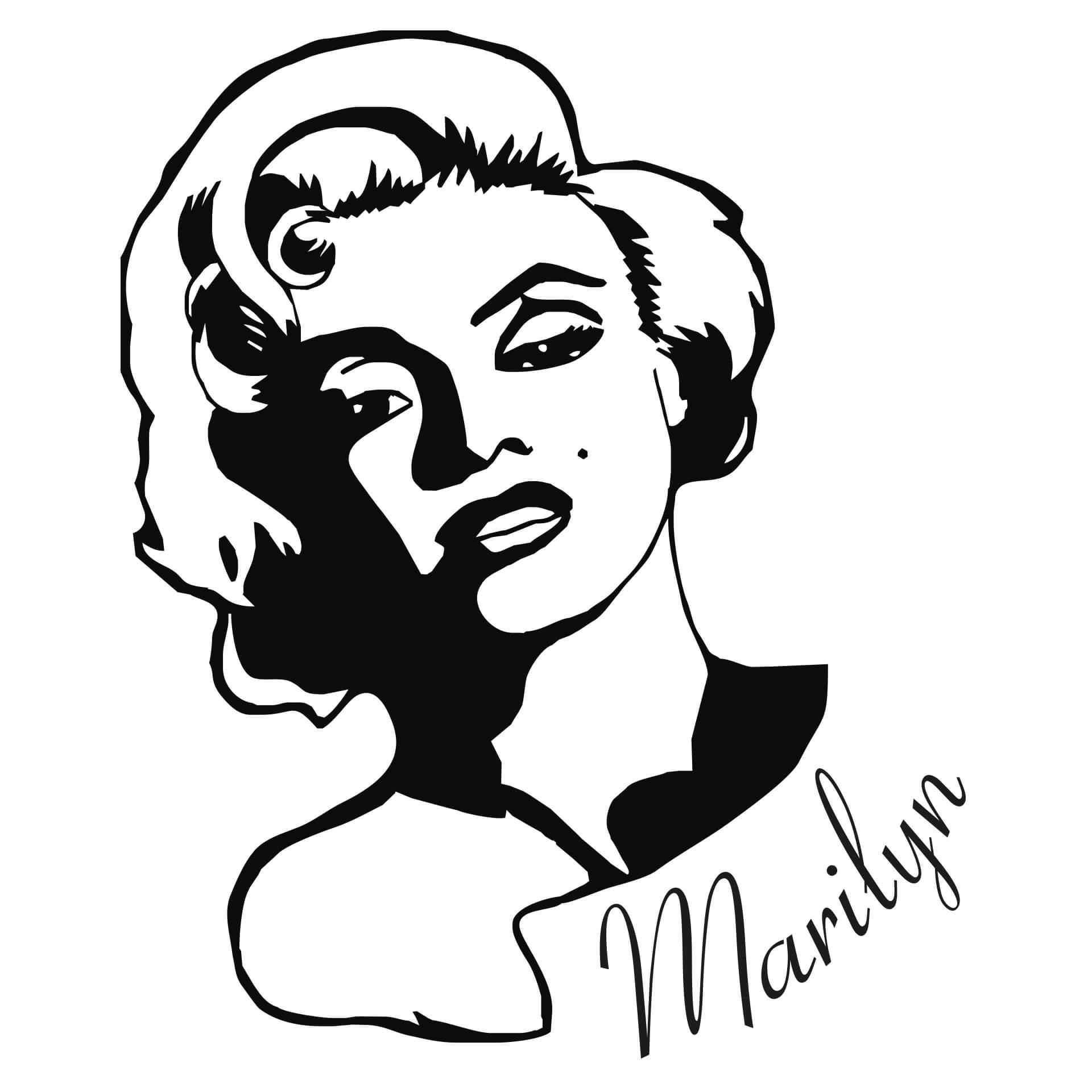 Wandtattoo Marilyn