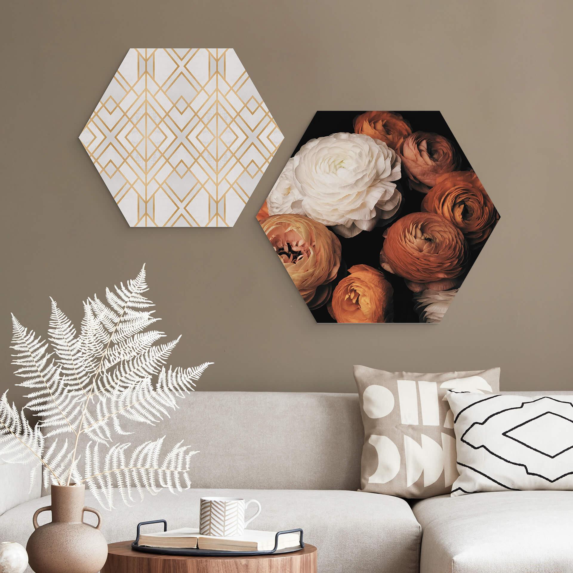 Hexagon Dibond FiguraNYC Photography - Ranonkel