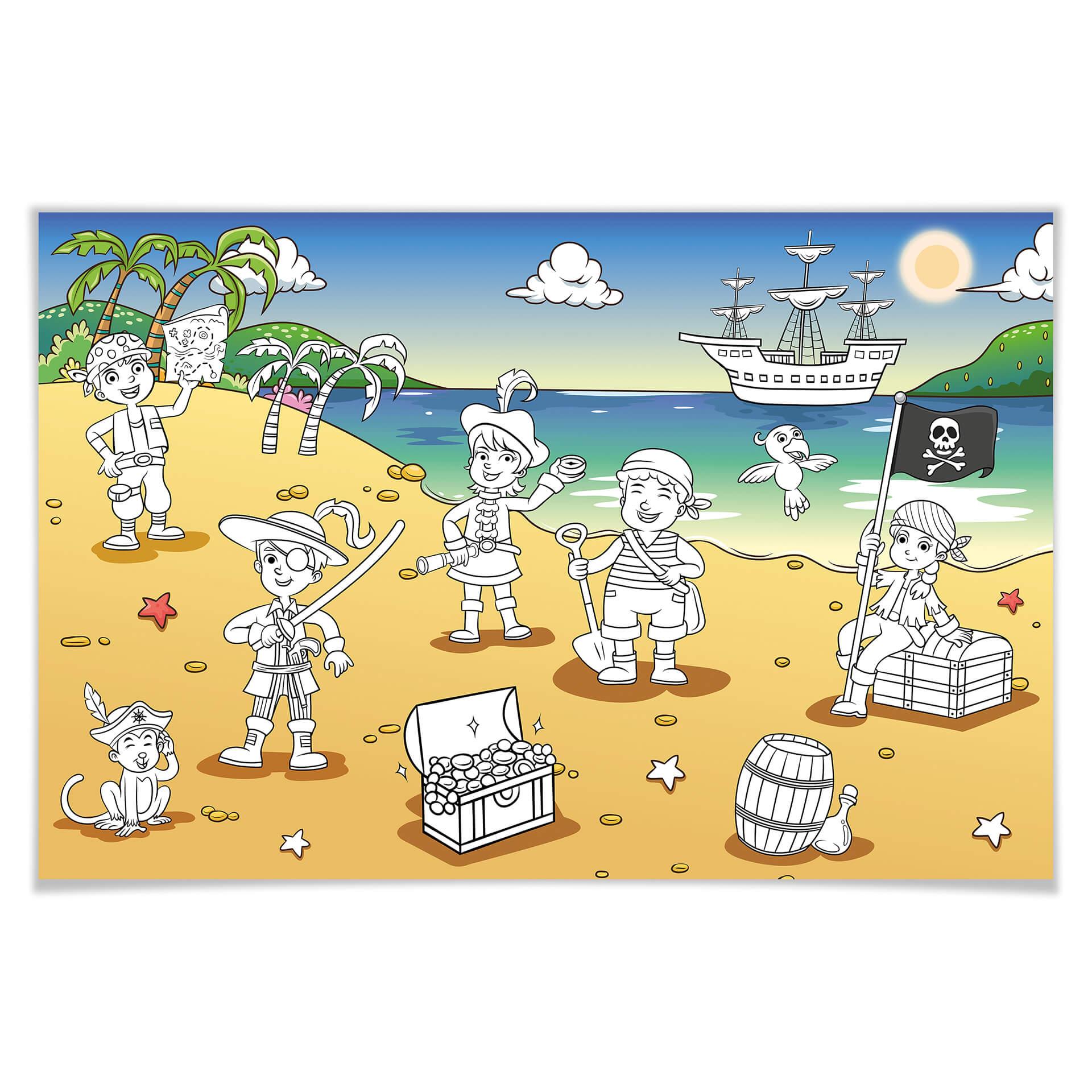Giant Art® XXL-Poster Piraten - 175x115 cm