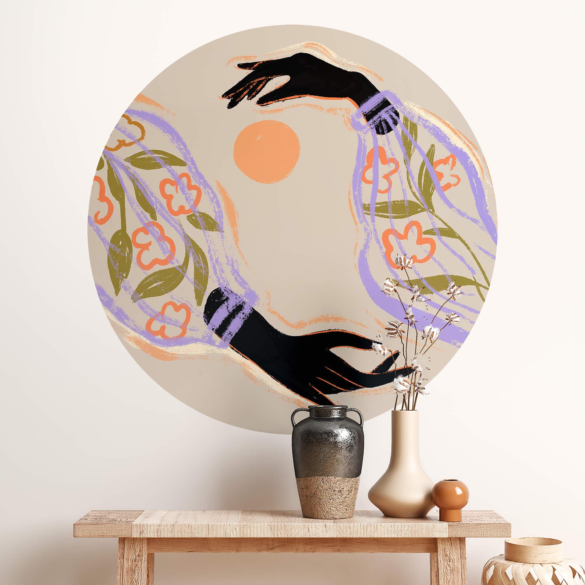 Wall Sticker Arty Guava - Hugging the Sun