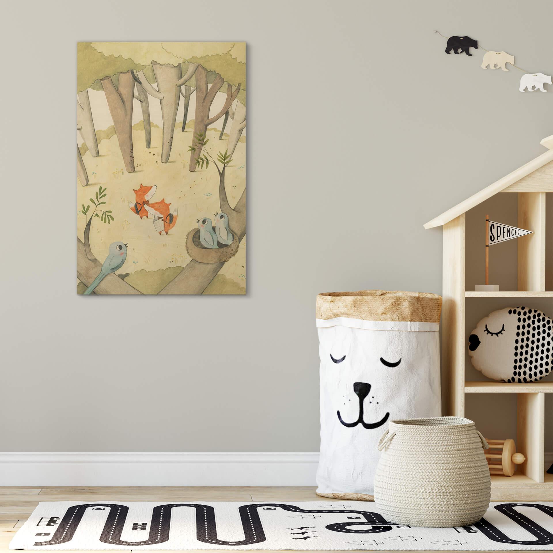 Plakat drewniany Loske - Polana