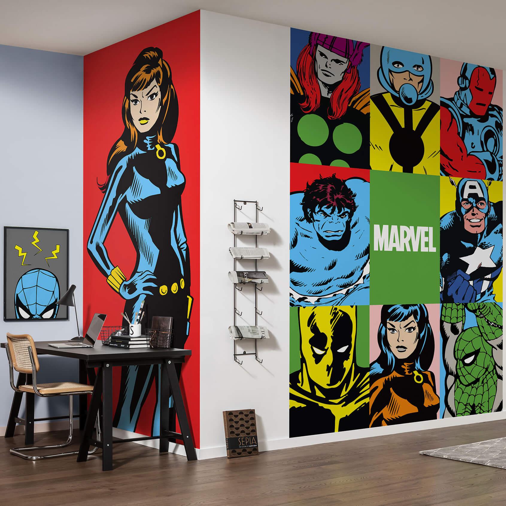 Vliesbehang - Marvel PowerUp Widow - 100 x 250 cm