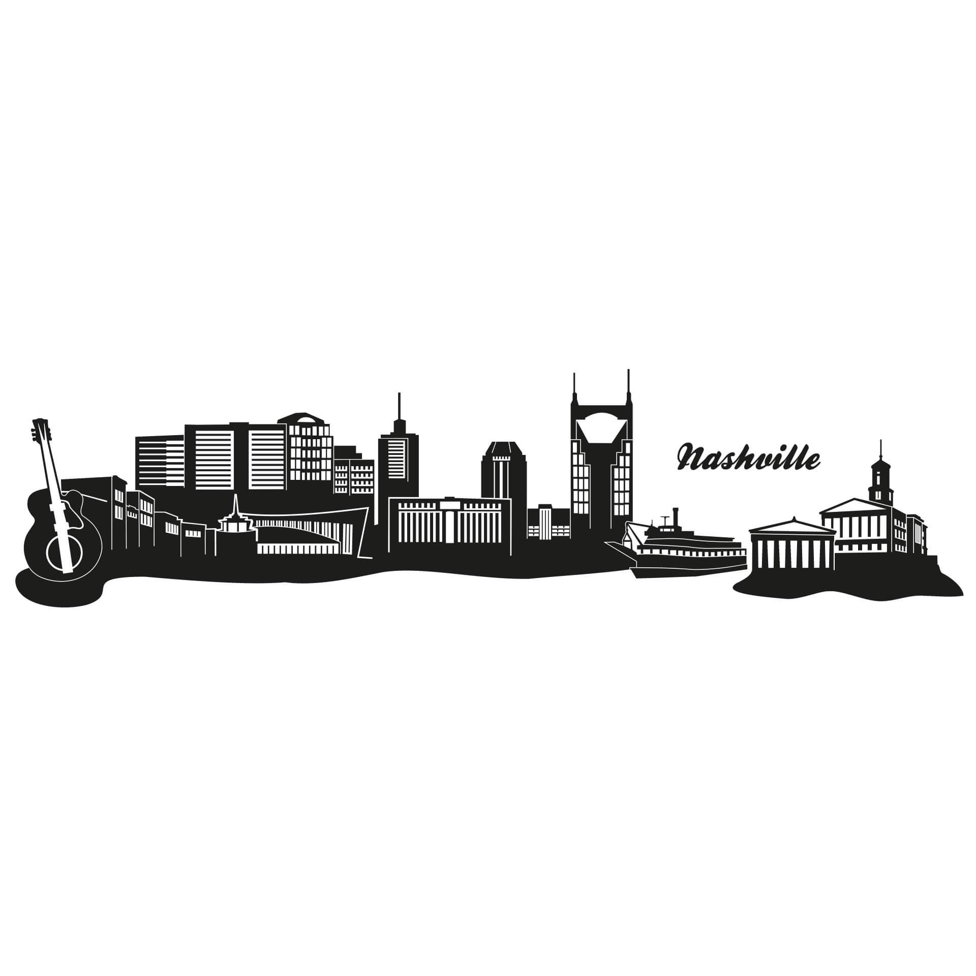 Wallsticker Nashville Skyline