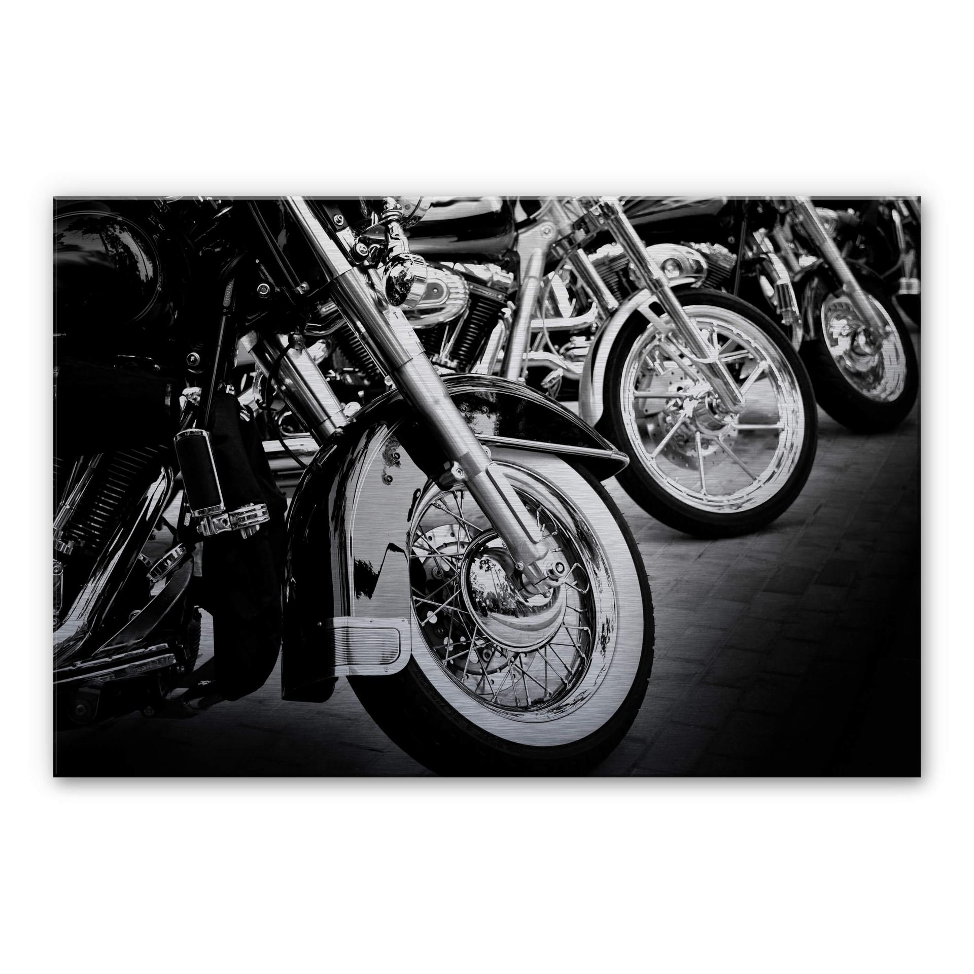 Tableau en alu-Dibond Roues de moto