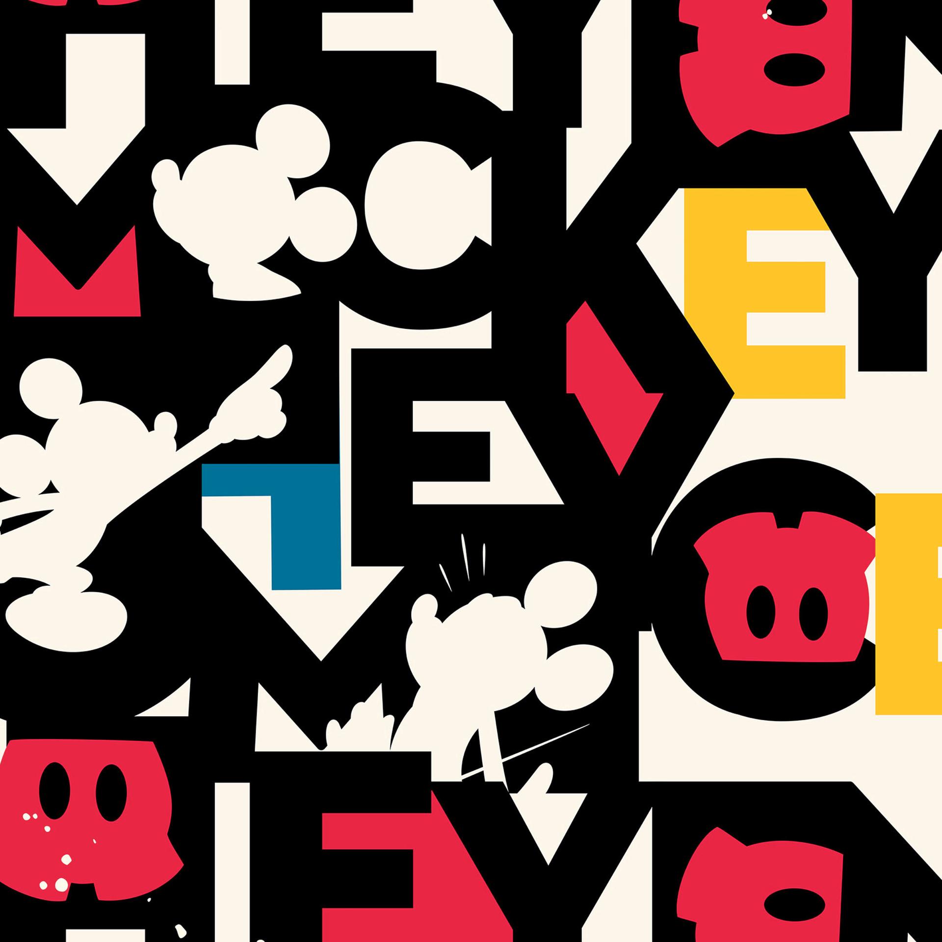 Non-woven tapet - Mickey Mixup - 250 x 280 cm