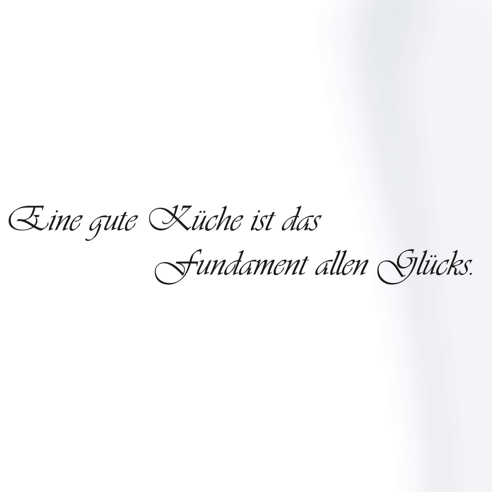 Wandtattoo Eine gute Küche...