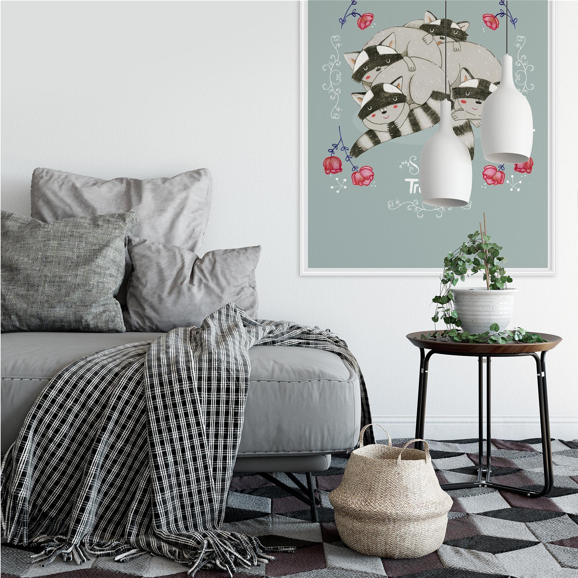 Wallprint Loske - Süße Träume