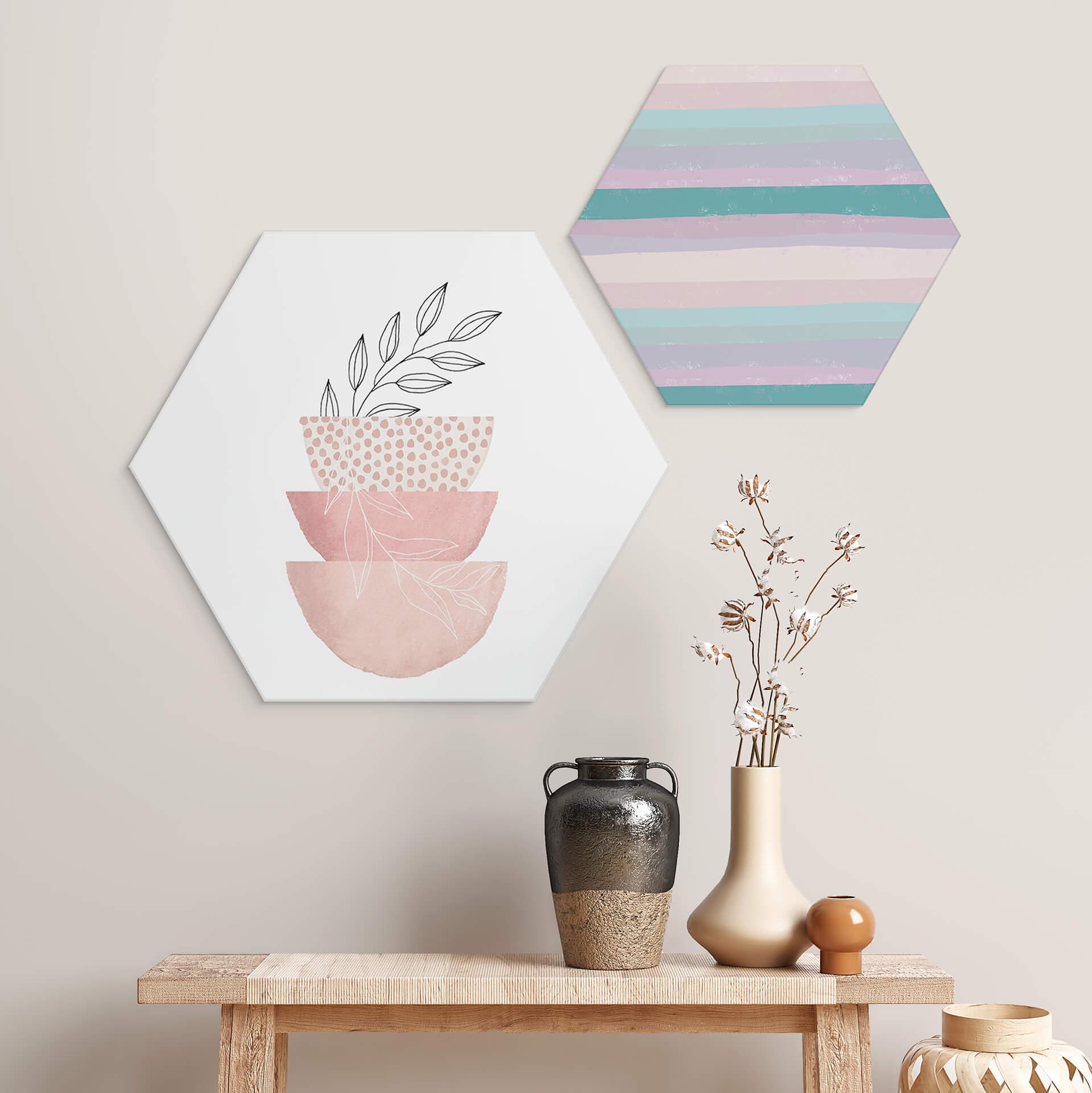Hexagon Dibond Moss - Beauty of Nature