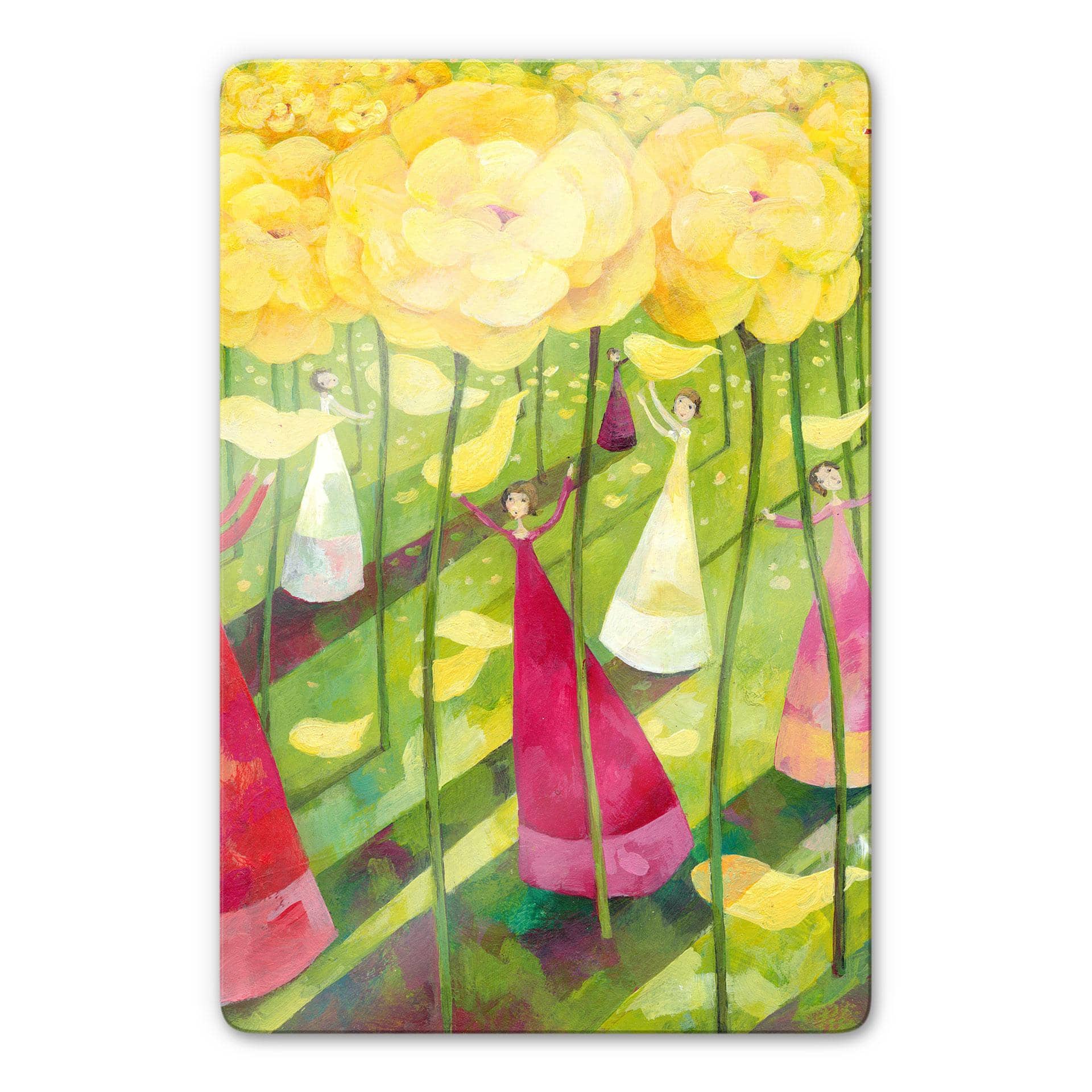 Glasbild Blanz - Blumenwiese