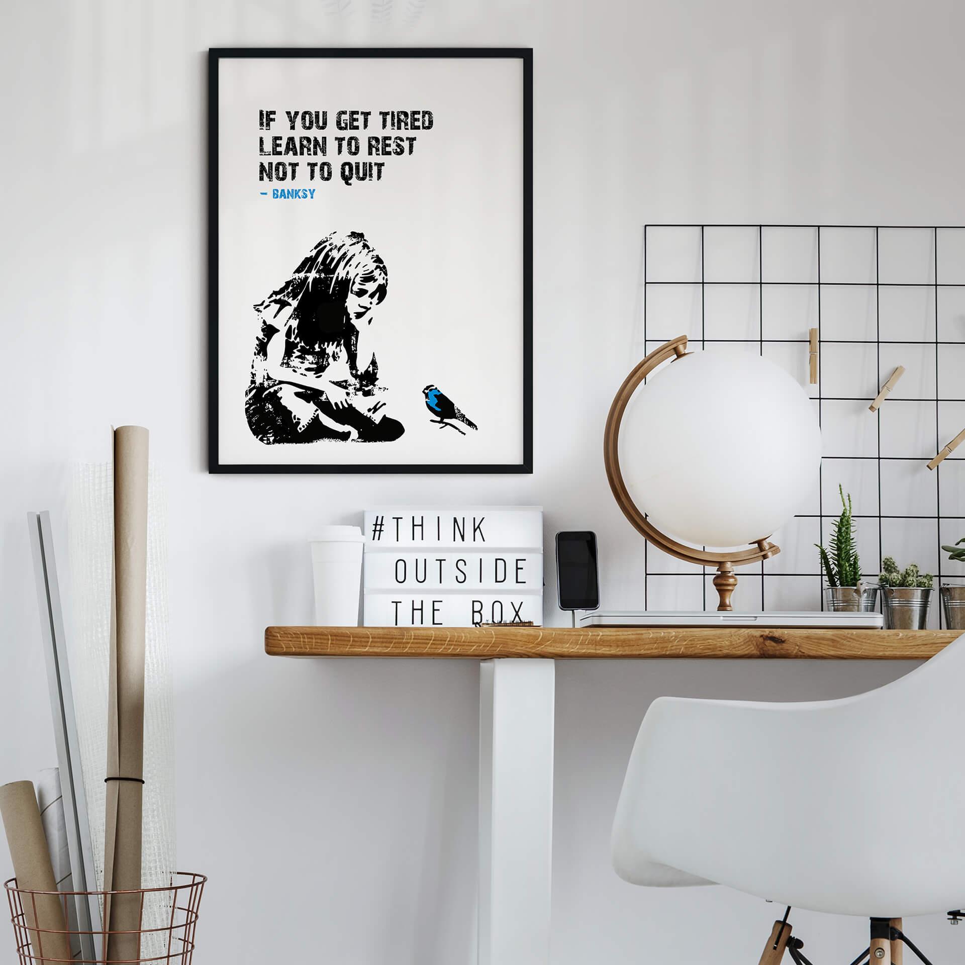 Plakat Banksy - If you get tired