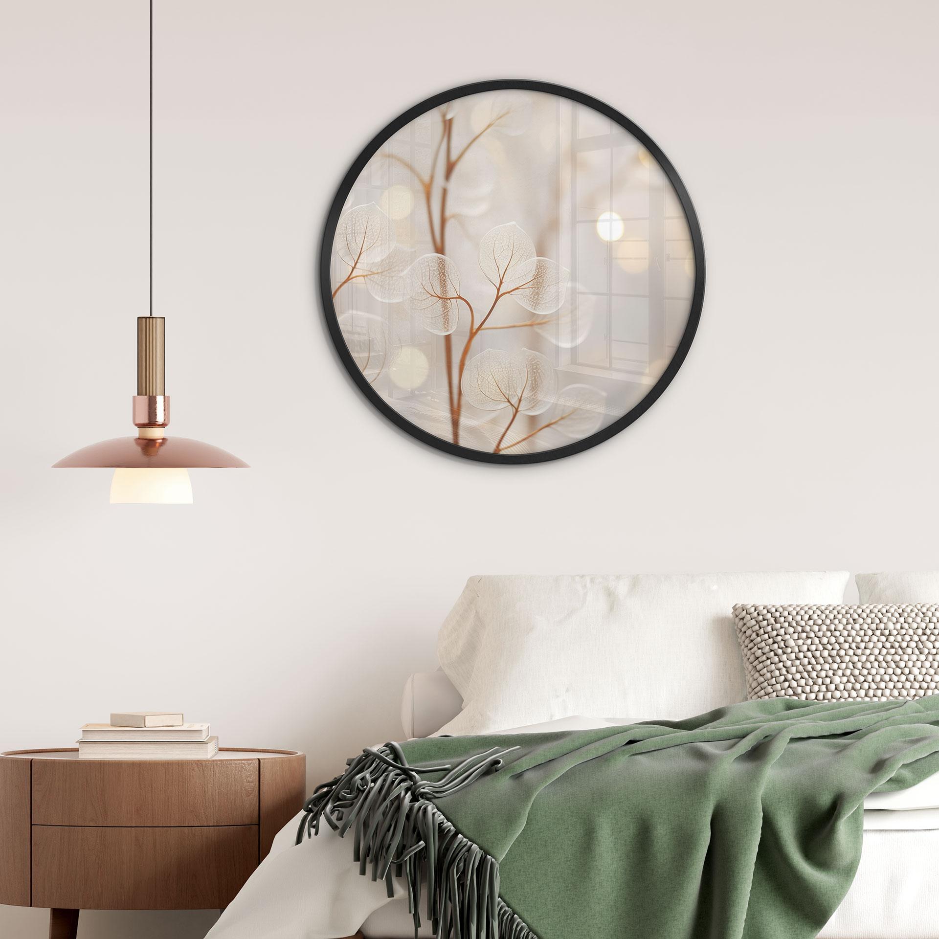 Plakat Filigranblade Beige - Treechild - Rund
