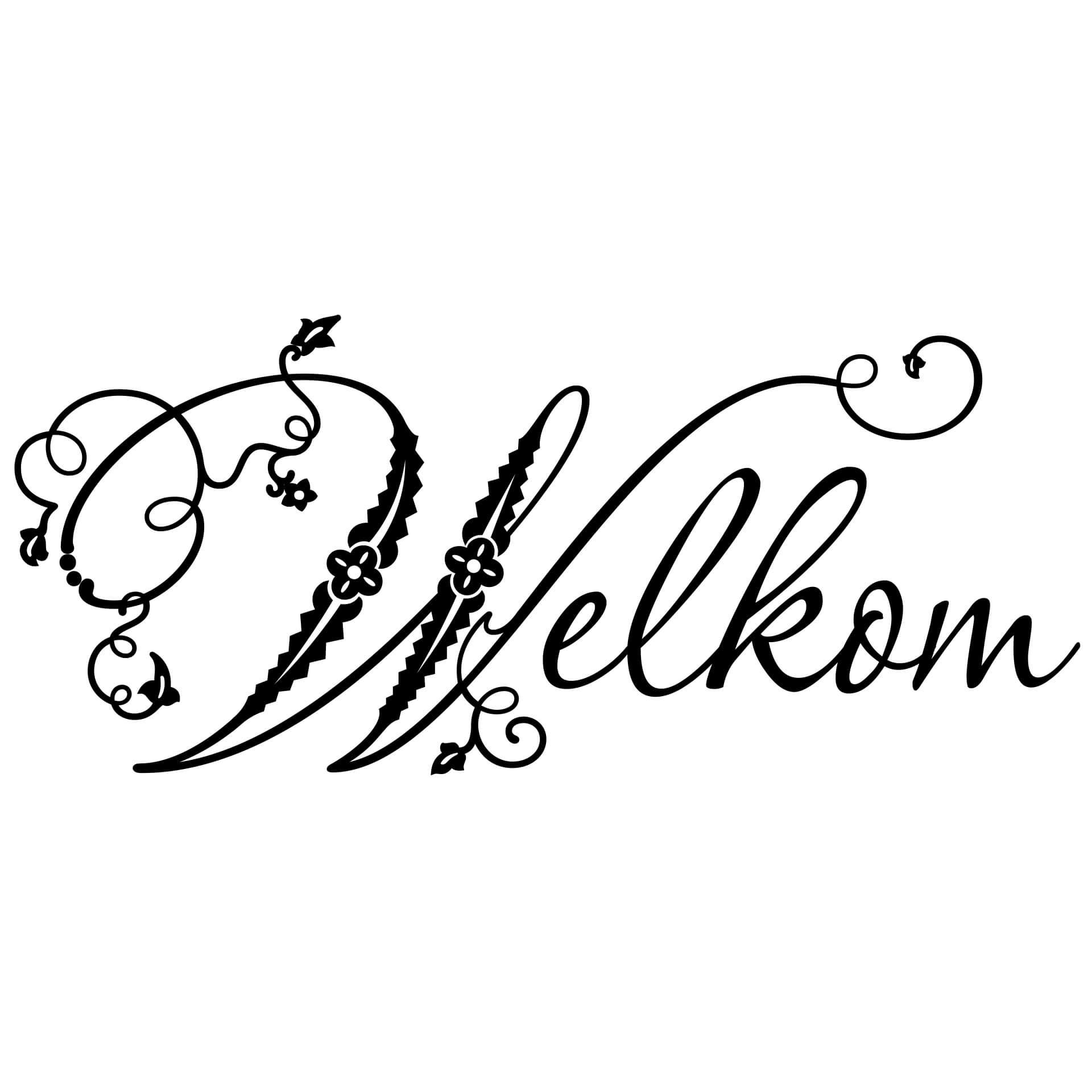 Wandtattoo Welkom