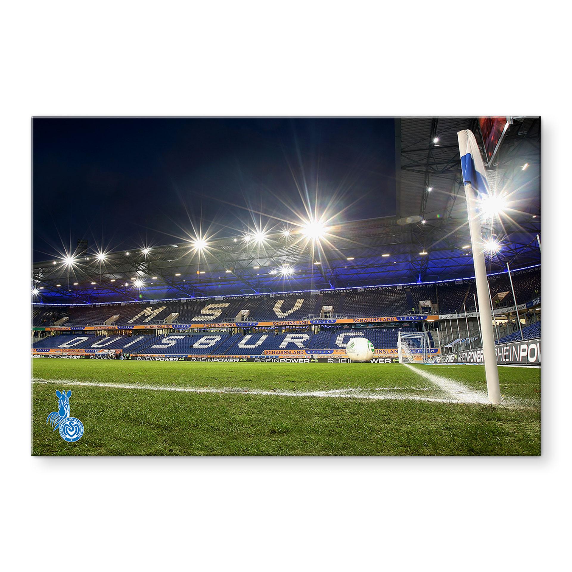 Akrylbillede MSV Duisburg hjørneflag - 120x80 cm