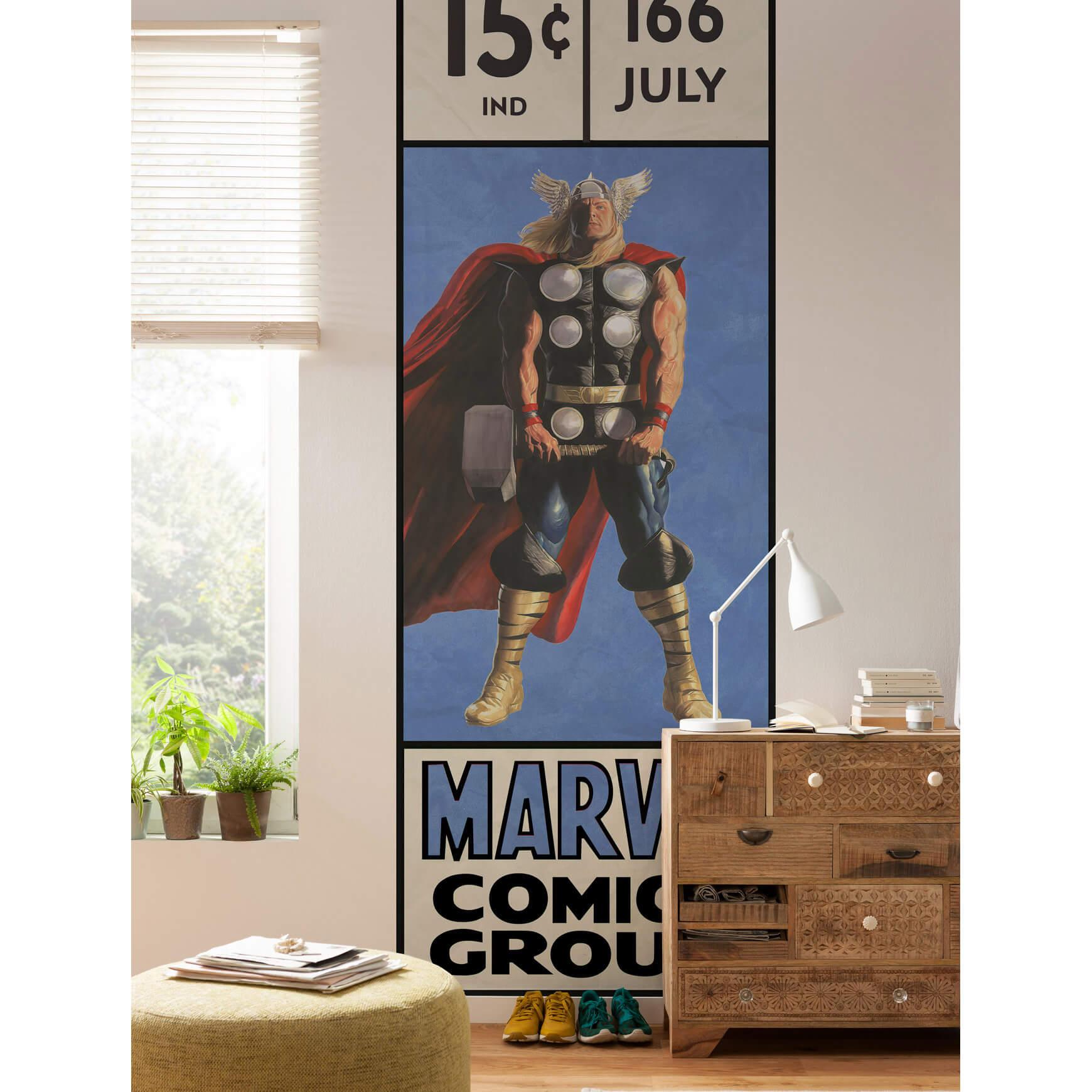 Tapet - Thor Retro Comic Box - 100 x 280 cm
