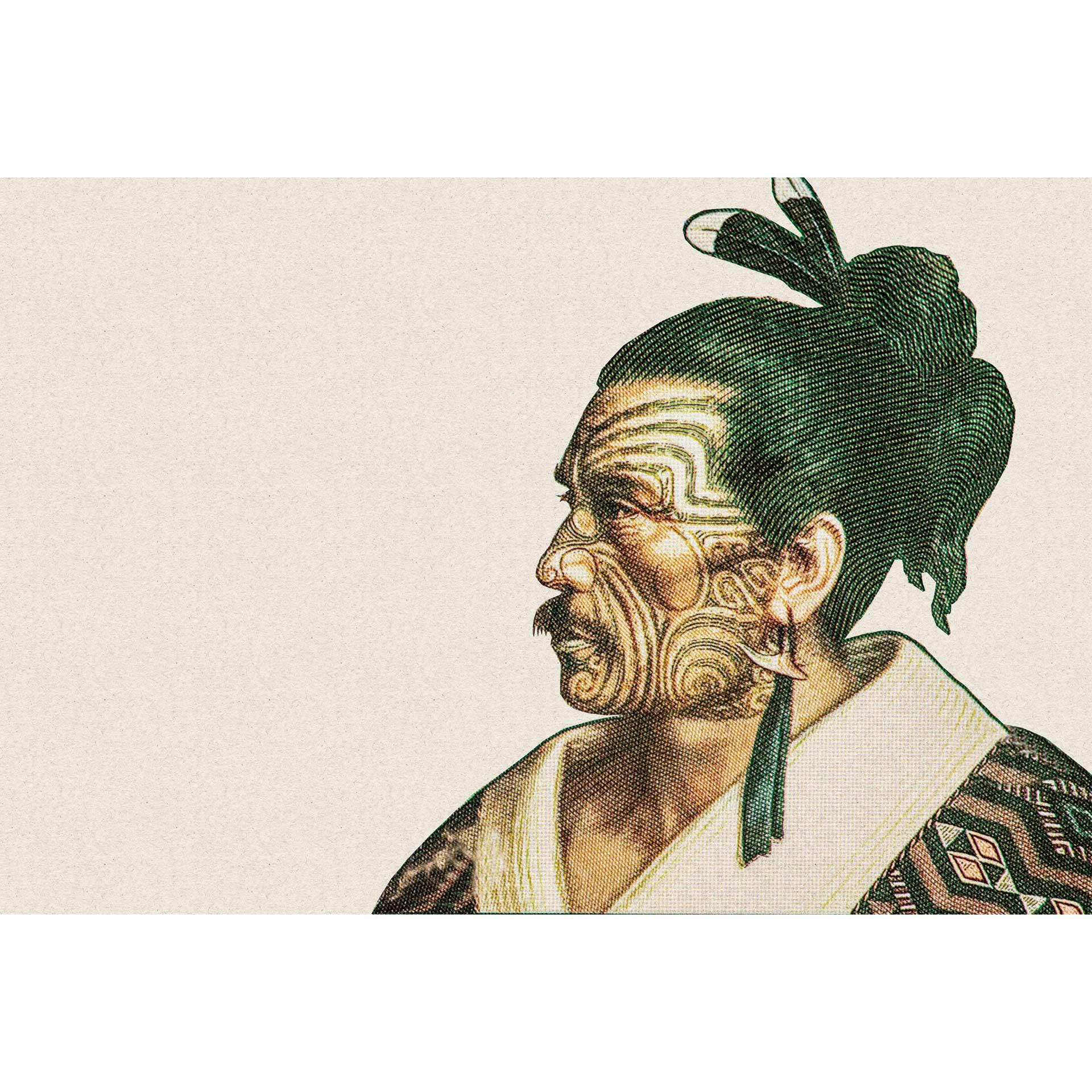 Cultureel fotobehang met traditioneel Maori motief - vliesbehang