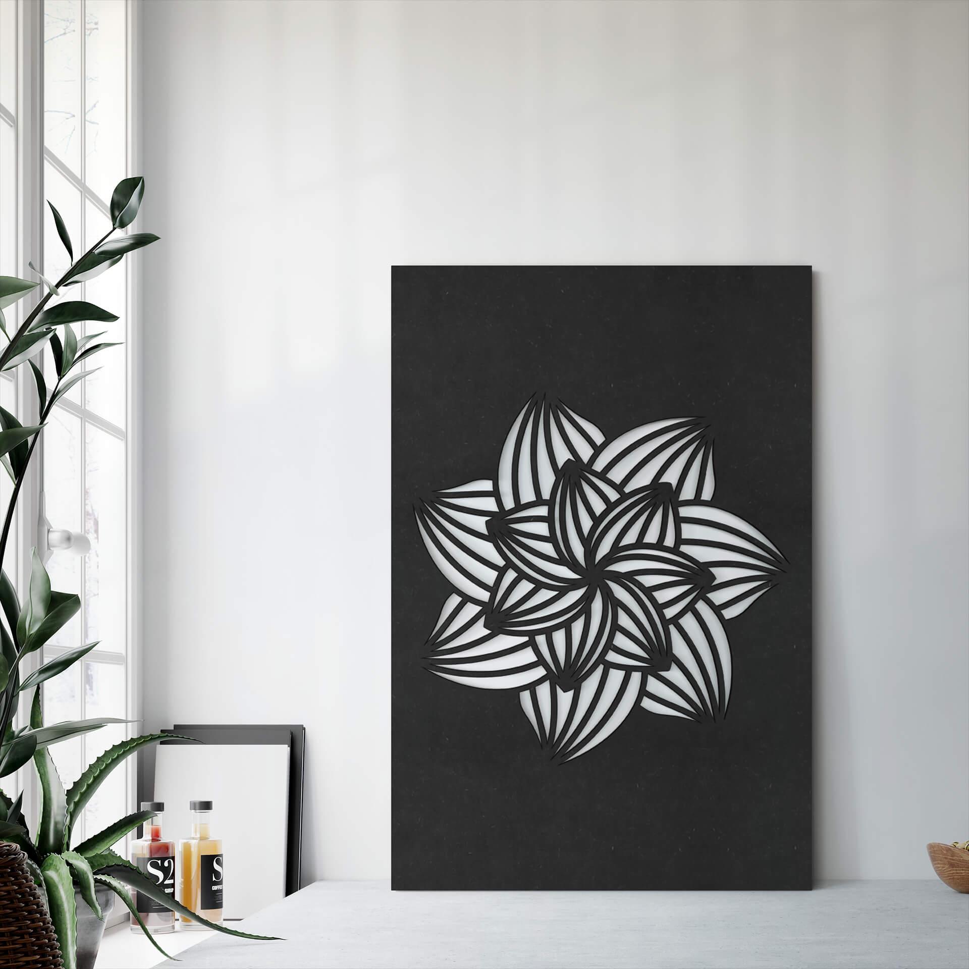 MDF - Decoración en madera flor de mandala