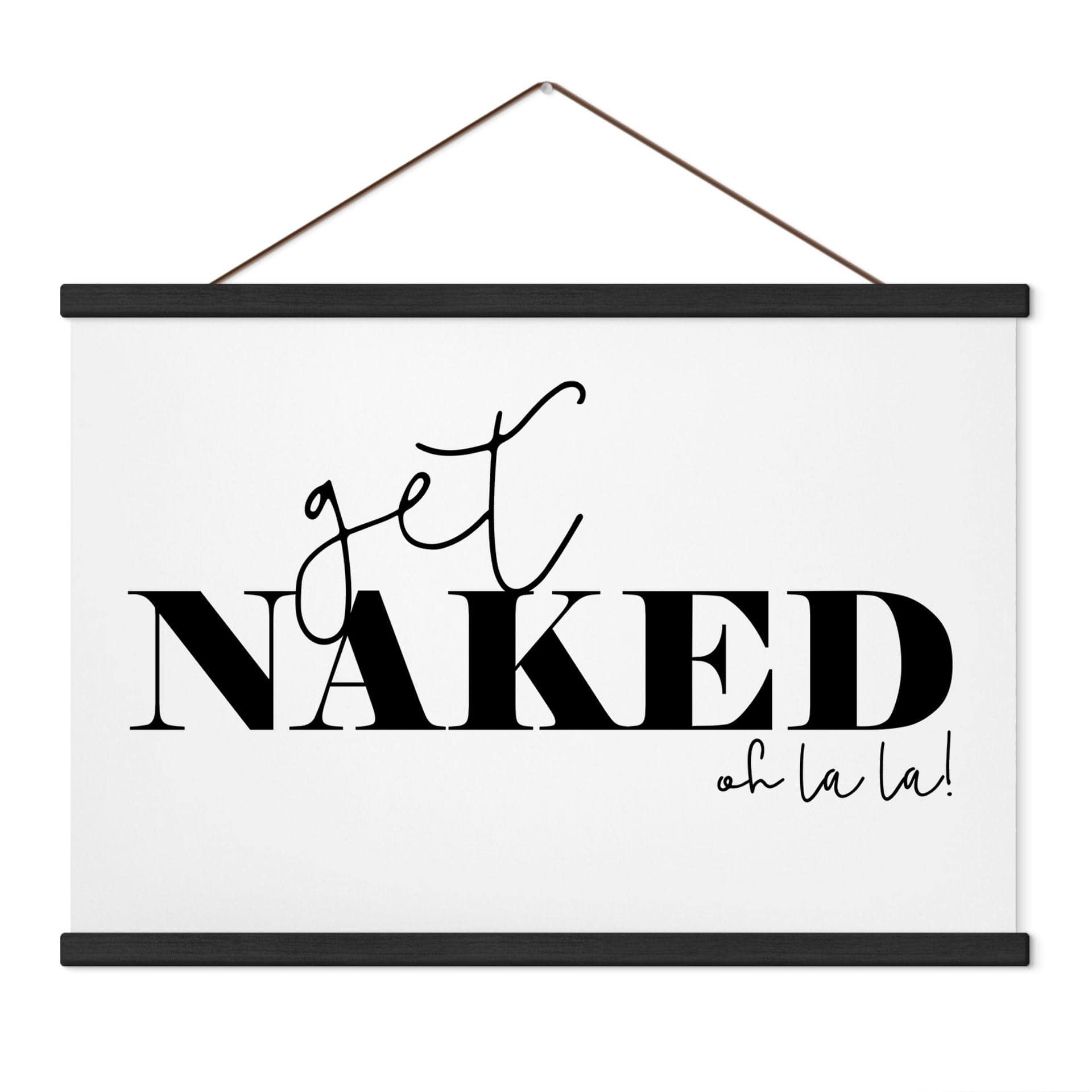 Textielposter Get Naked