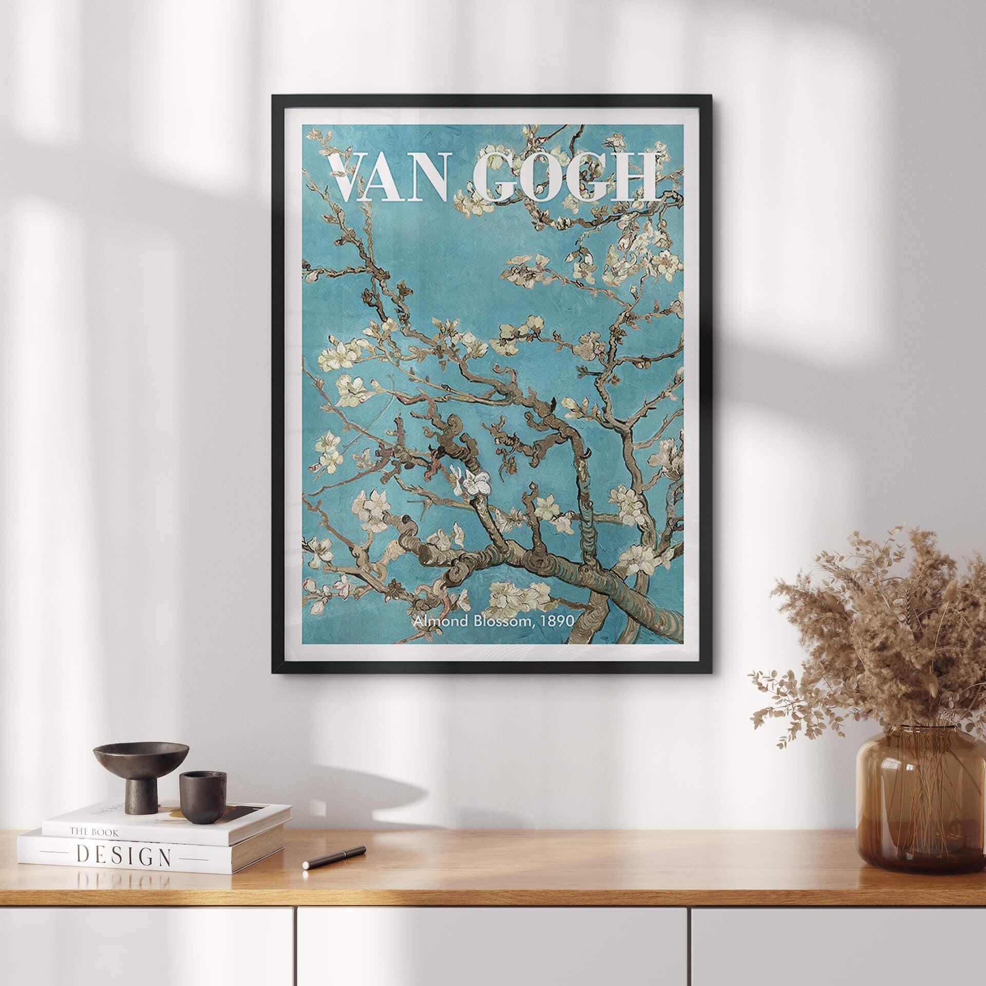 Poster van Gogh - Amandelbloesem Herfsttinten