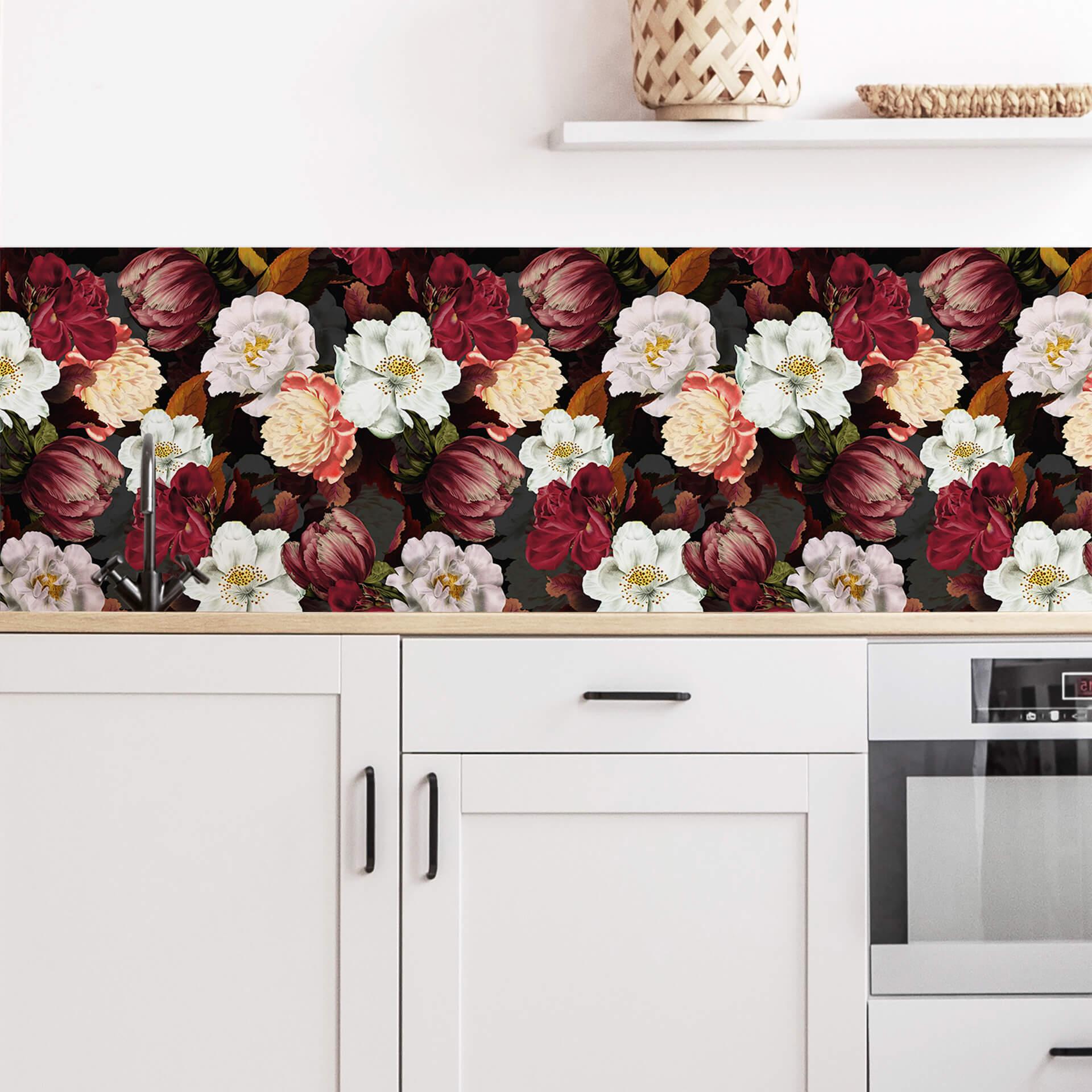 Køkkenbagvæg UN Designs - Blomsterarrangement