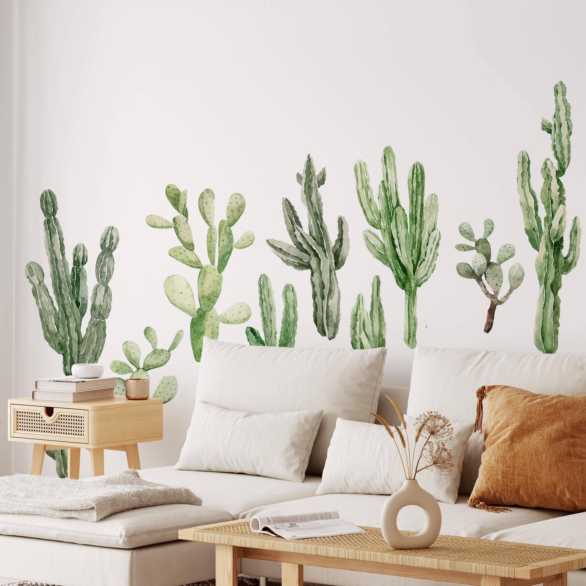 Muursticker Set Cactussen (10-delig)