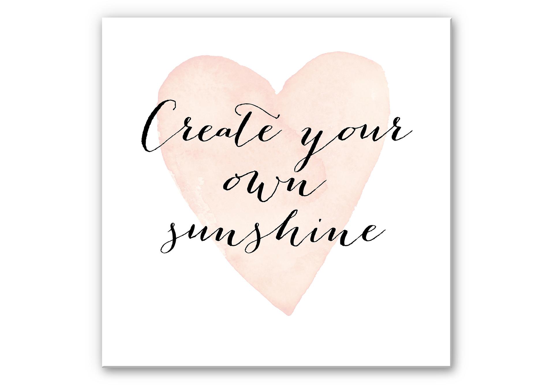 Wandbild Confetti & Cream - Create your own sunshine