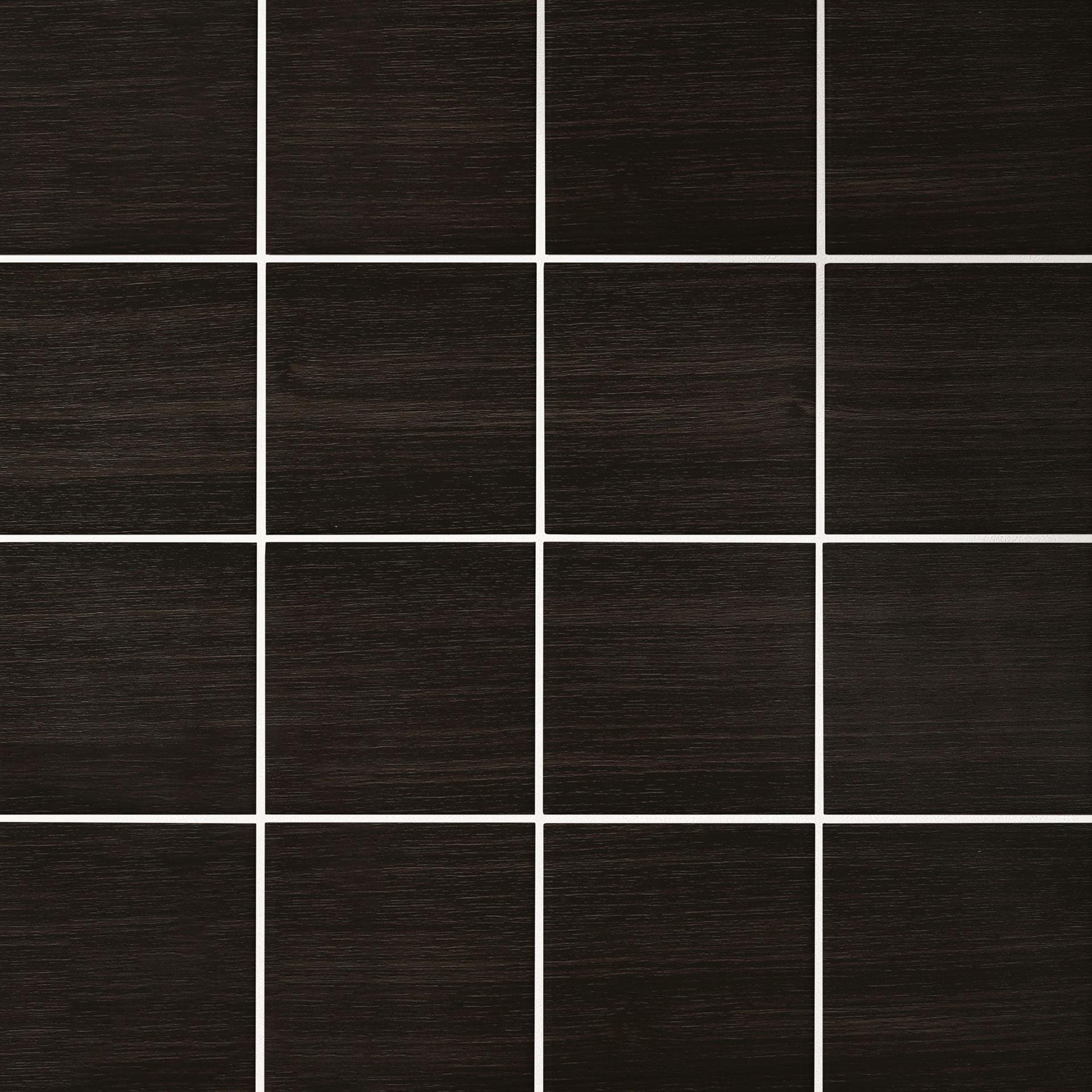 Autocollants pour carreaux bois marron foncé, ébène, aspect bois, film pour meubles, film pour salle de bain, crédence de cuisine
